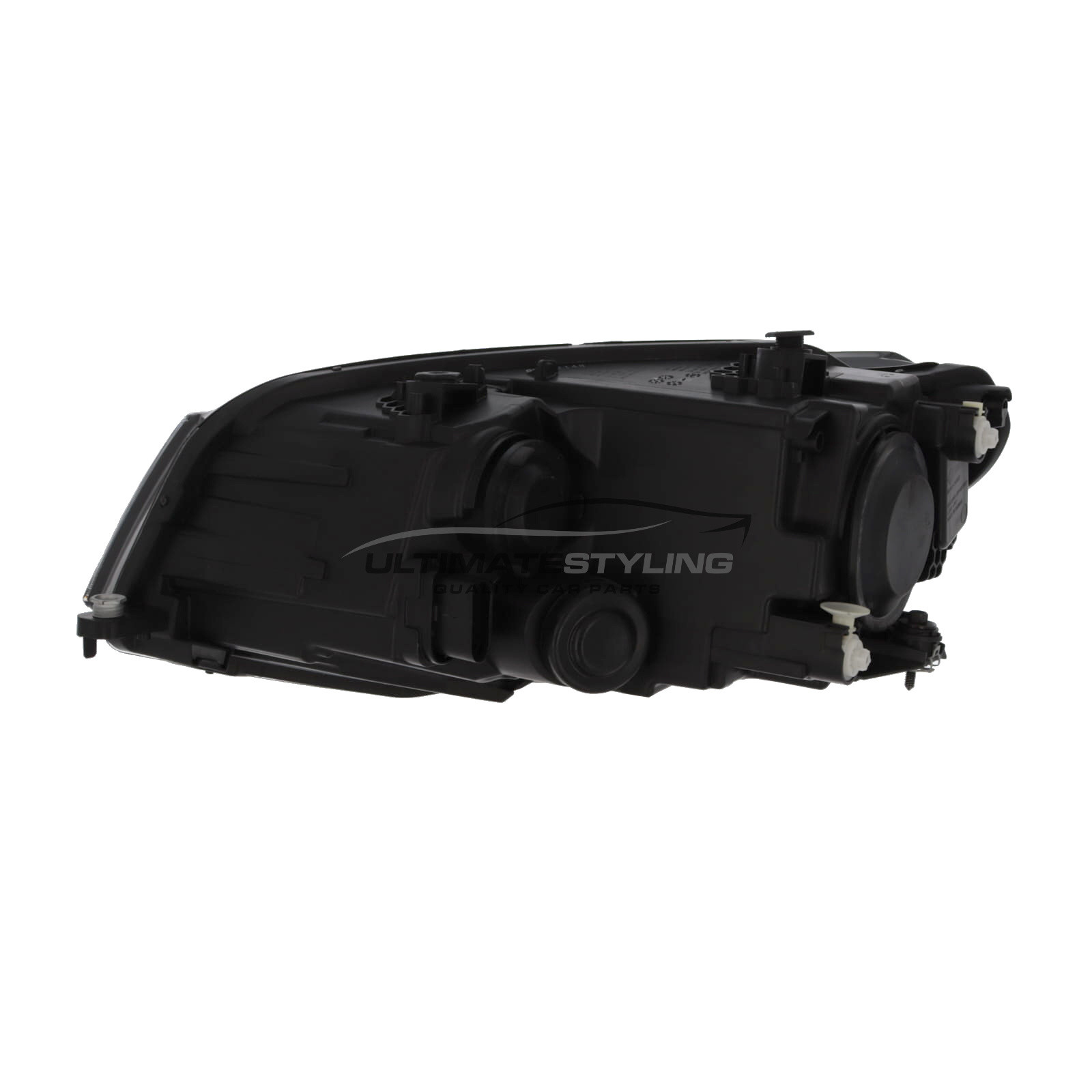 Headlight Assembly For VW Caddy Van 2010-2016 - Driver Side, Halogen, Black Housing