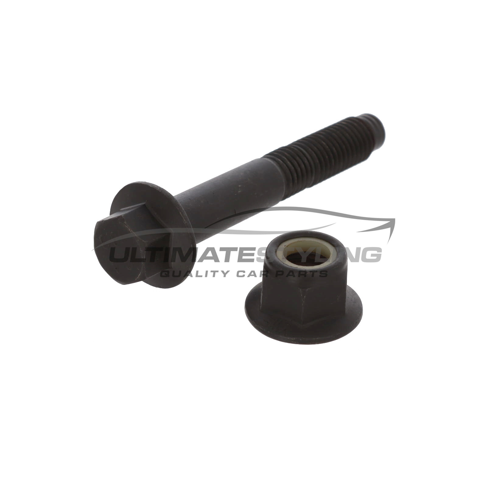 Ford C-Max 2007-2011 / Focus 1998-2012 / C-Max 2003-2007 , Mazda 3 Hatchback 2004-2014 / Mazda 3 Saloon 2004-2011 , Volvo C70 2006-2014 / V40 2004-2013 / V50 2004-2013 - Rear Lower Control Arm Camber Bolt & Washer Fitting Kit - Universal - Left Or Right