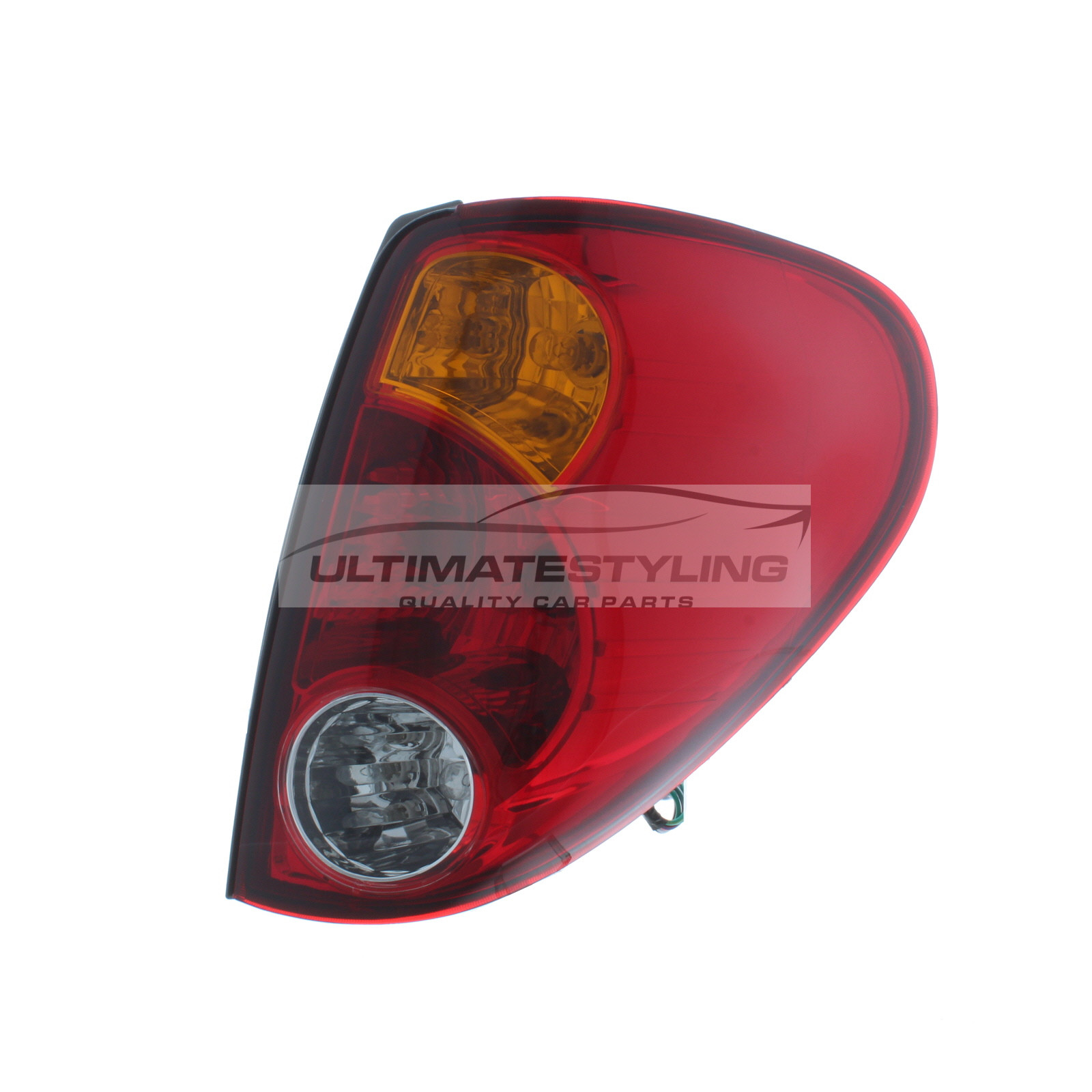 Mitsubishi L200 2006-2016 Non-LED Red Lens With Amber Indicator Rear Light / Tail Light Including Bulb Holder Drivers Side (RH)