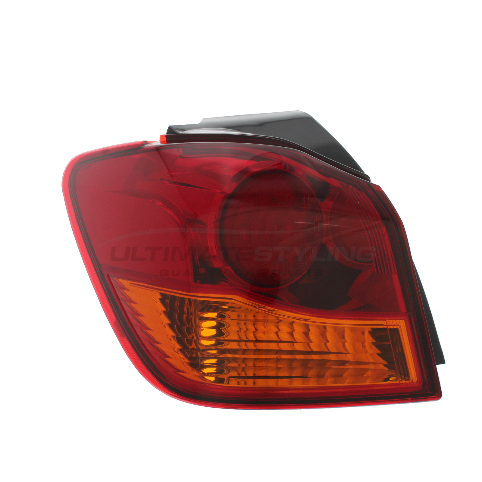 Mitsubishi ASX 2010-2020 LED Red & Amber Lens Outer (Wing) Rear Light / Tail Light Excluding Bulb Holder Passenger Side (LH)