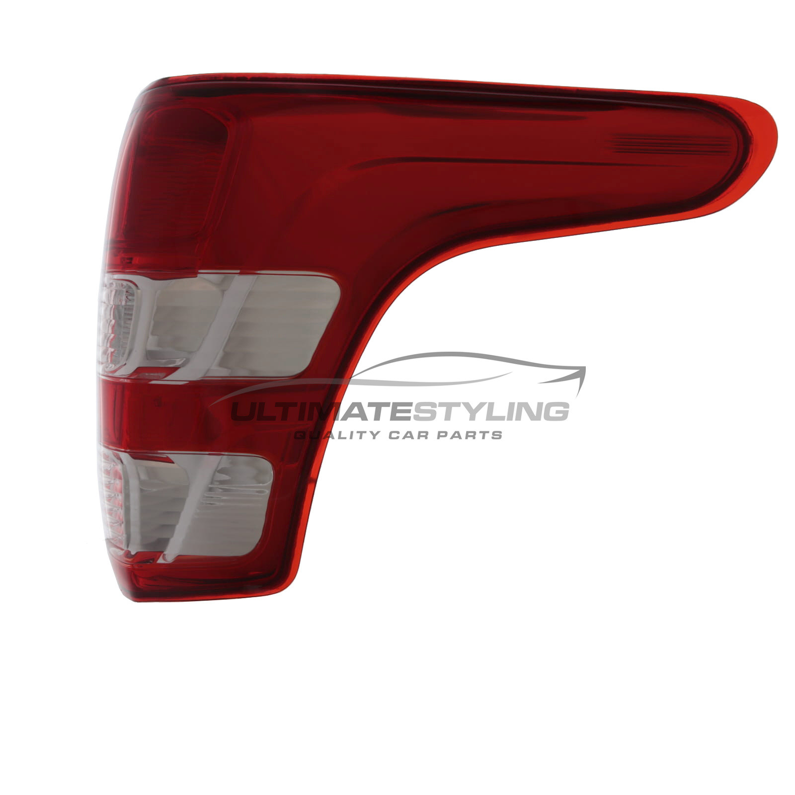 Pair Of Mitsubishi L200 2015+ Rear Tail Lights – UK Spec, Red & Clear, Halogen-577842