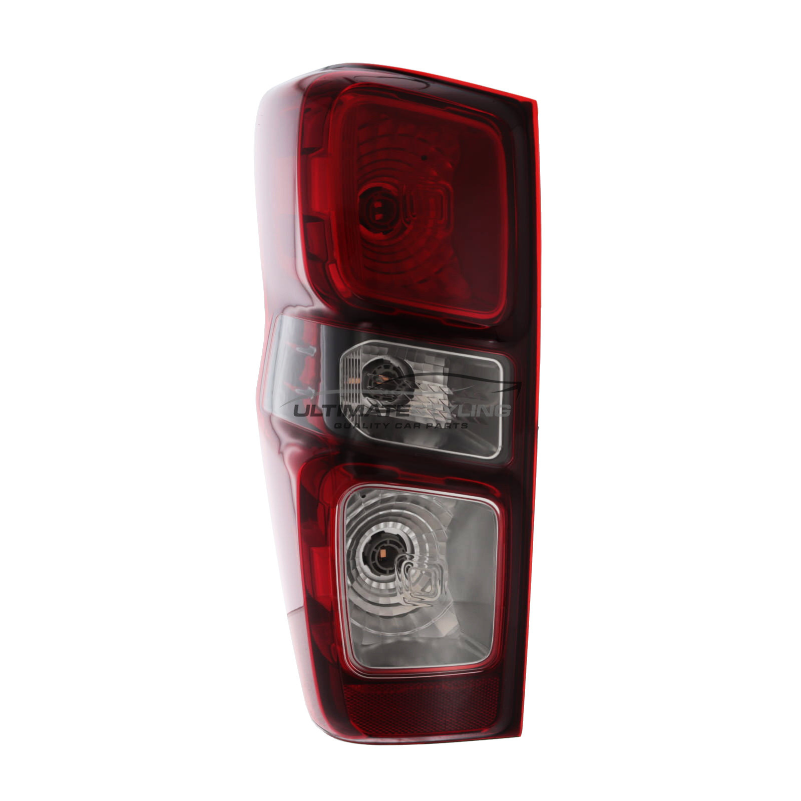 Isuzu D-Max 2021-> Rear Light / Tail Light - Red With Clear Indicator - Halogen - Passenger Side Left Hand