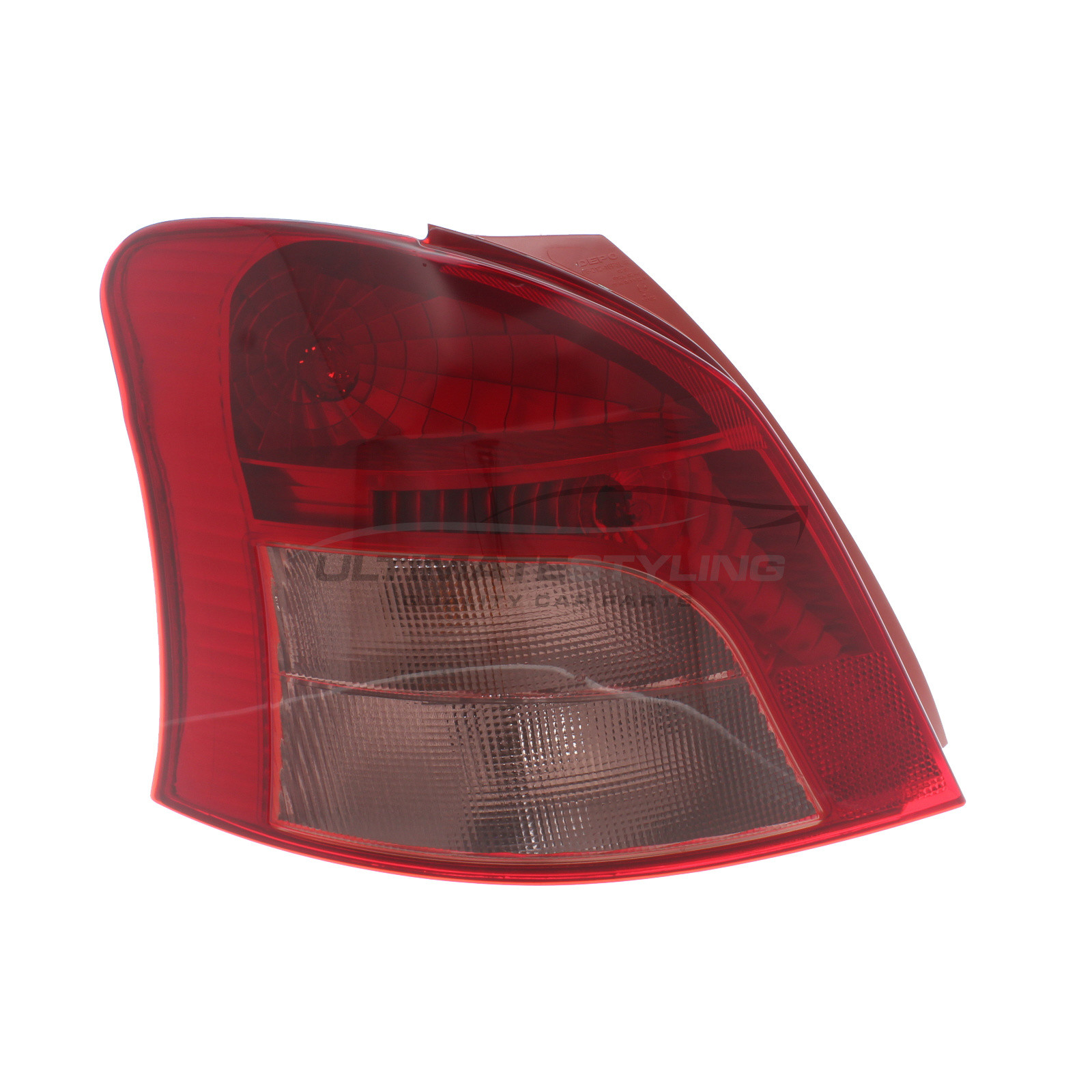 Toyota Yaris 2005-2008 Non-LED with Clear Indicator Rear Light / Tail Light Including Bulb Holder Passenger Side (LH)
