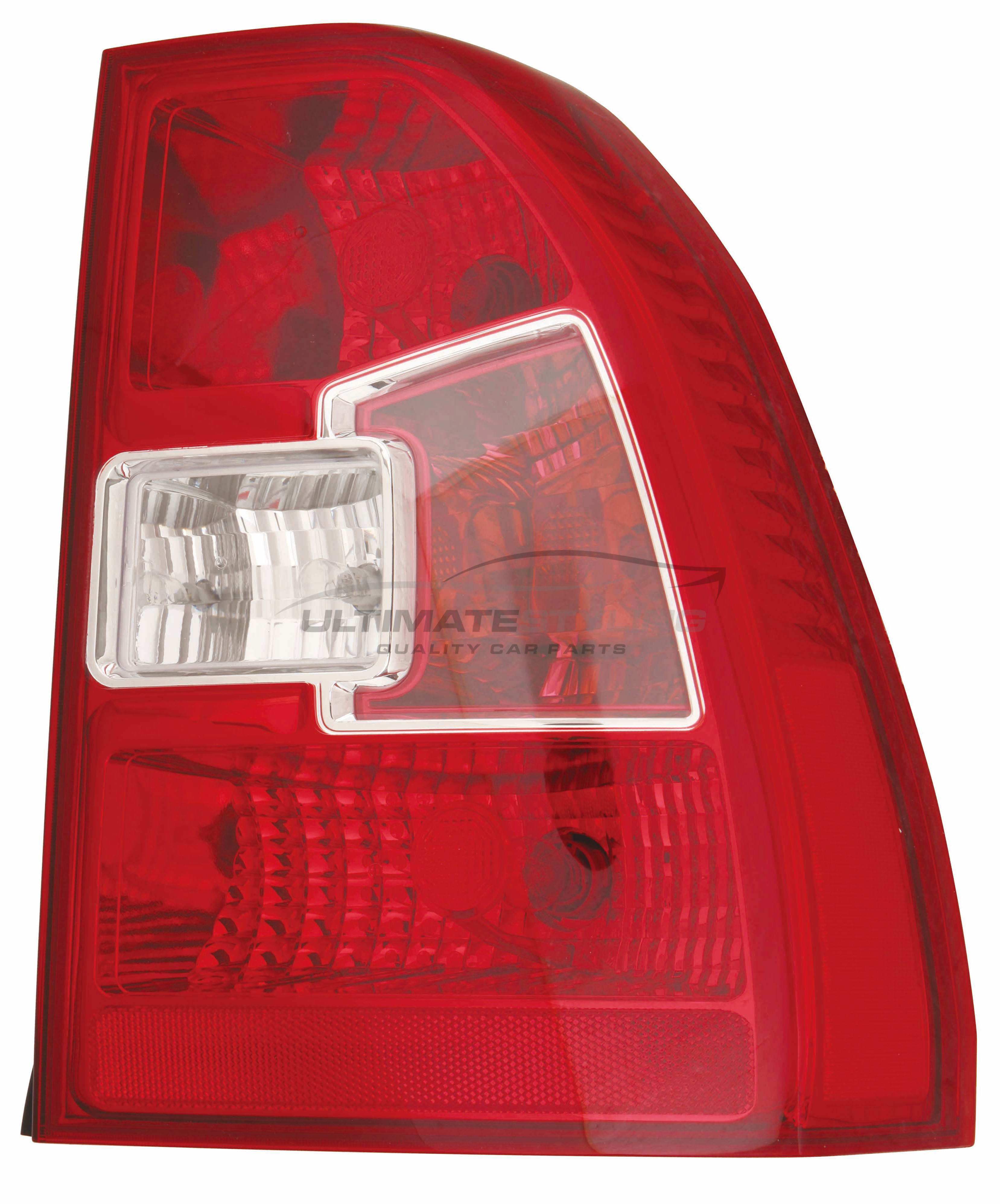 Kia Sportage 2009-2010 Non-LED with Amber Indicator Rear Light / Tail Light Excluding Bulb Holder Drivers Side (RH)