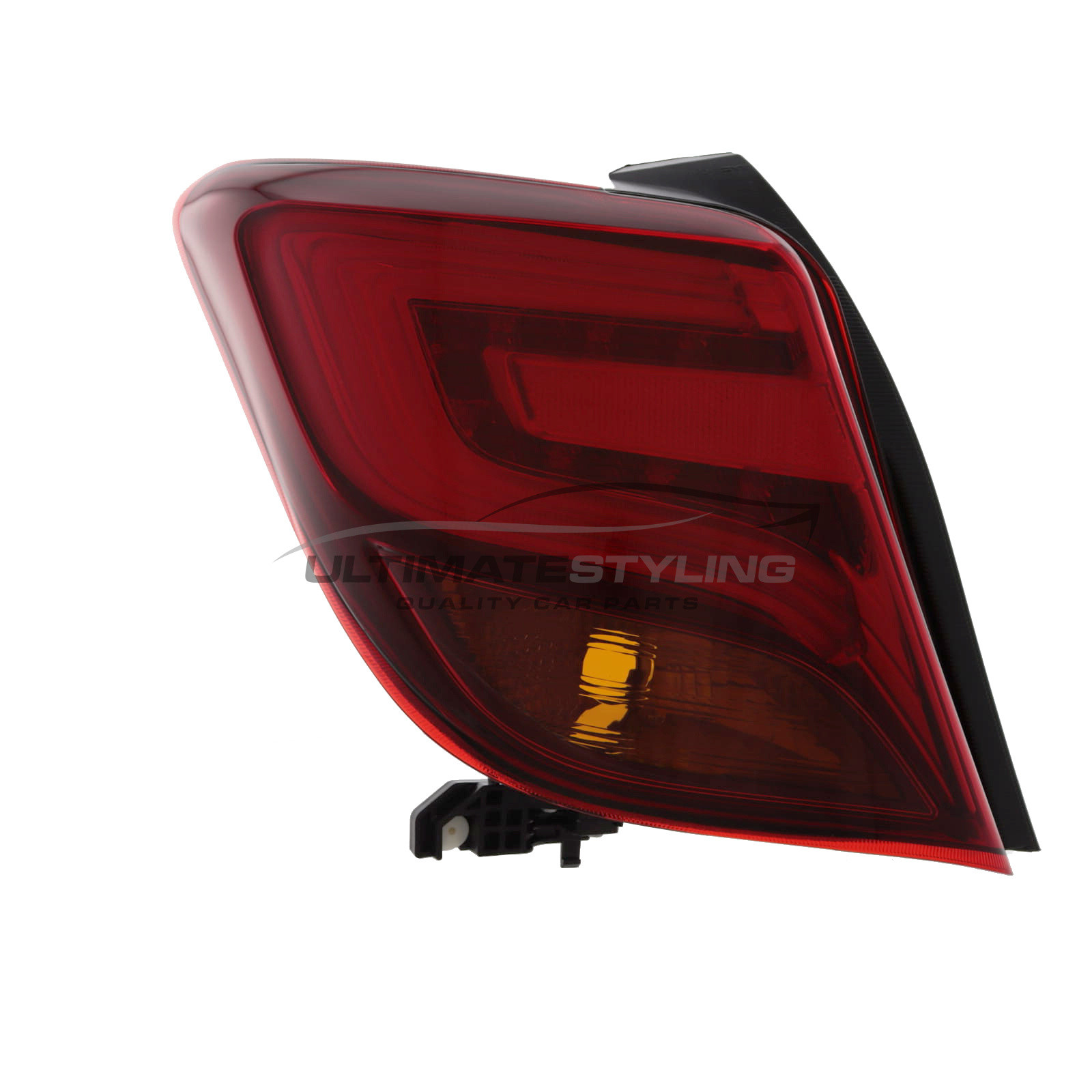 Toyota Yaris 2014-2017 - Rear Light / Tail Light - LED Type - Smoked Amber Indicator - Passenger Side Left Hand