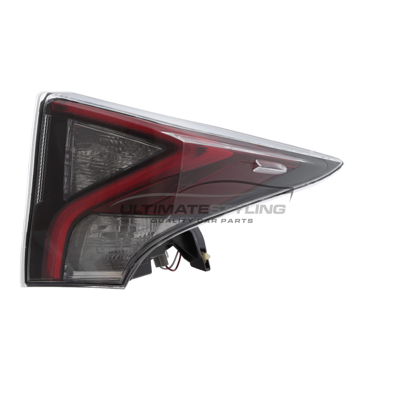 Toyota Prius 2015-2019 - Rear Light / Tail Light - Upper (Wing) - LED Type - Red With Smoked Indicator - Includes LED Bulbs & Holder - Drivers Side Right Hand