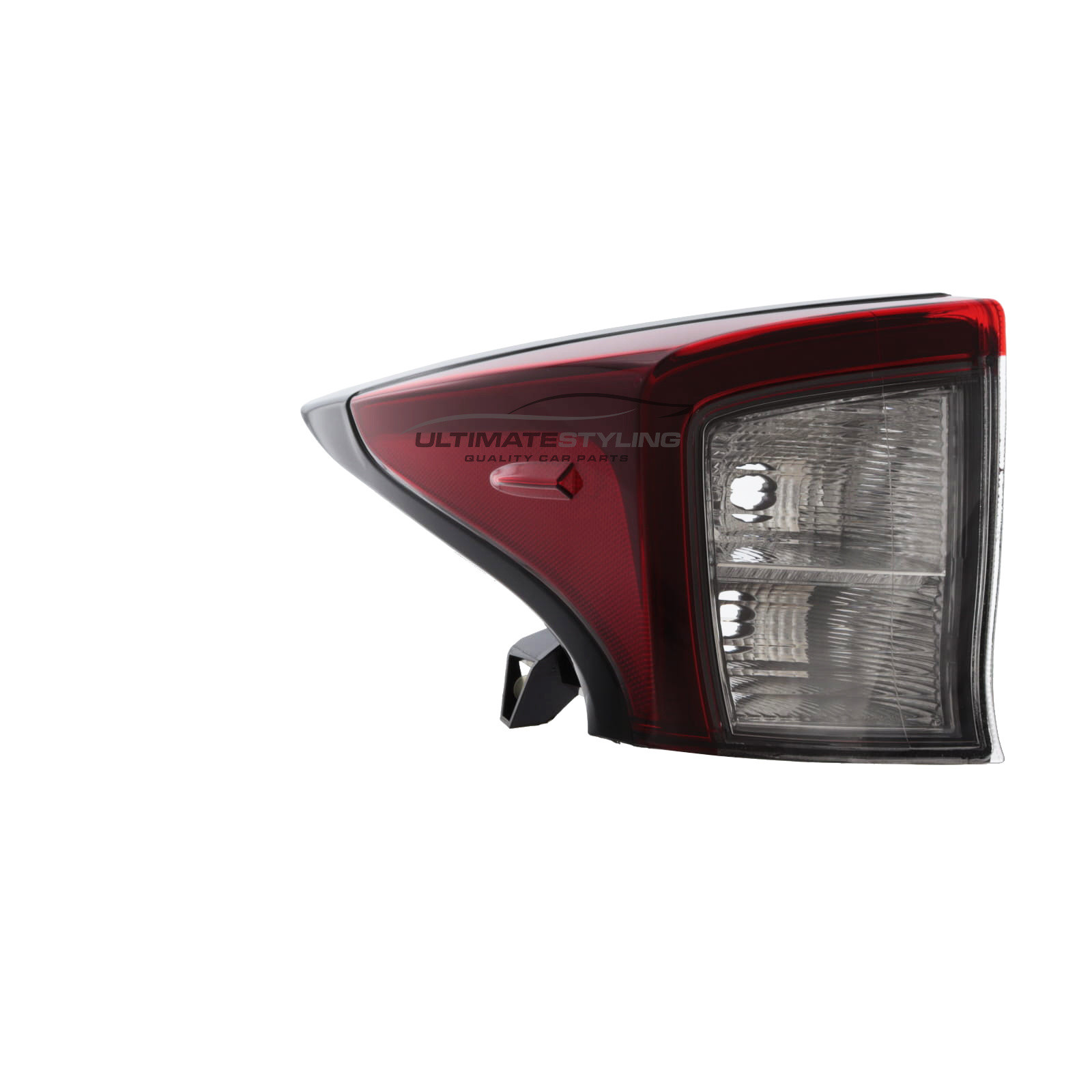 Toyota Prius 2015-2022 - Rear Light / Tail Light - Upper (Wing) - Red With Clear Indicator - Non-LED Type - Passenger Side Left Hand