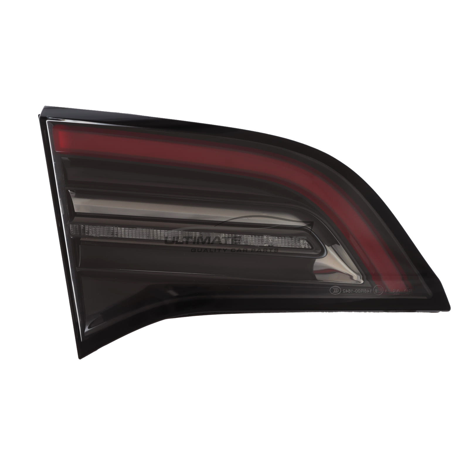 Tesla Model 3 2021-2024 / Model Y 2022-> - Rear Light / Tail Light - Inner (Boot) - Red & Black - LED Type - Includes Bulbs - Passenger Side Left Hand