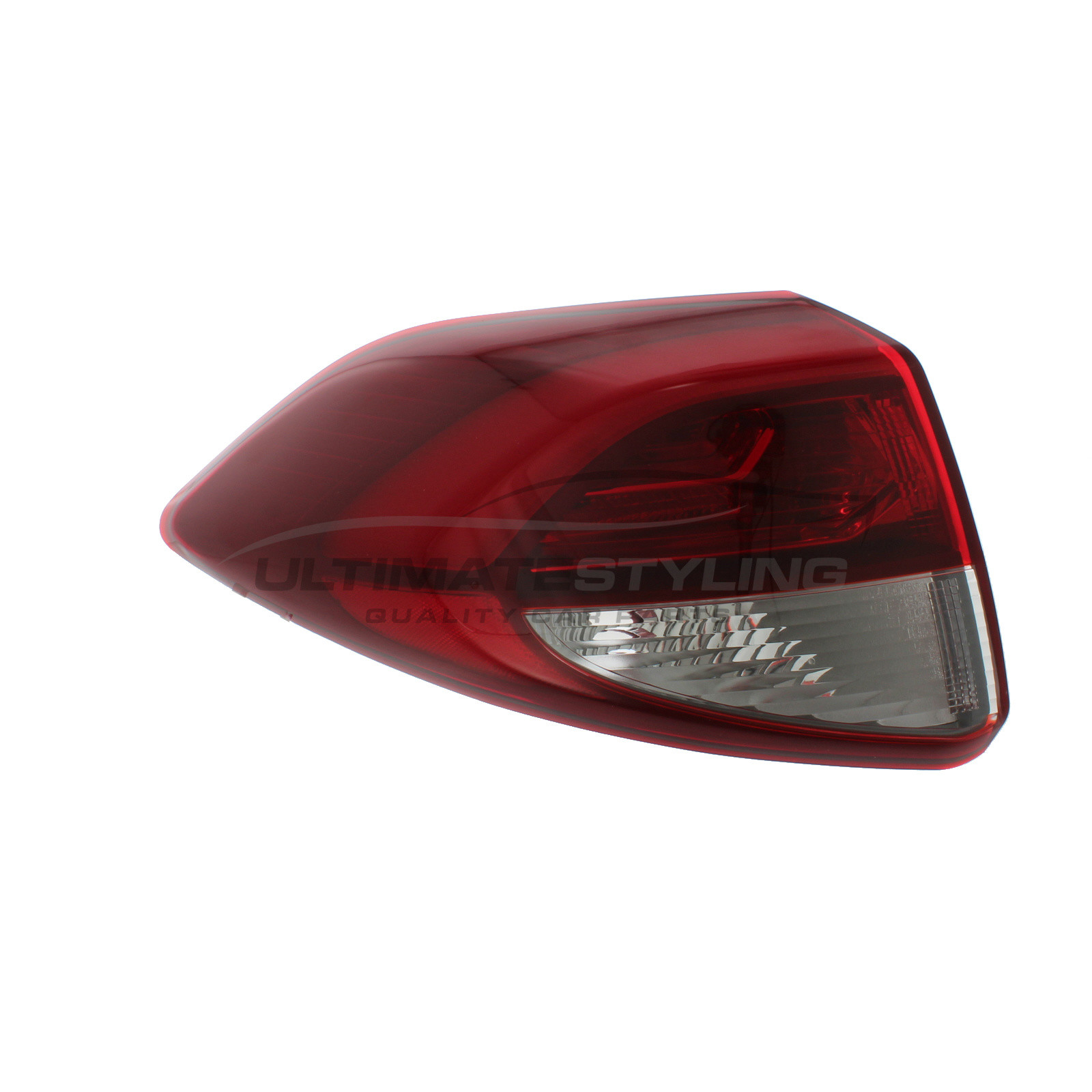 Hyundai Tucson 2015-2018 LED Red Lens With Clear Indicator Outer (Wing) Rear Light / Tail Light Excluding Bulb Holder Passenger Side (LH)