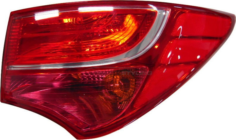 Hyundai Santa Fe 2012-2019 Non-LED Outer (Wing) Rear Light / Tail Light  Excluding Bulb Holder Drivers Side (RH)
