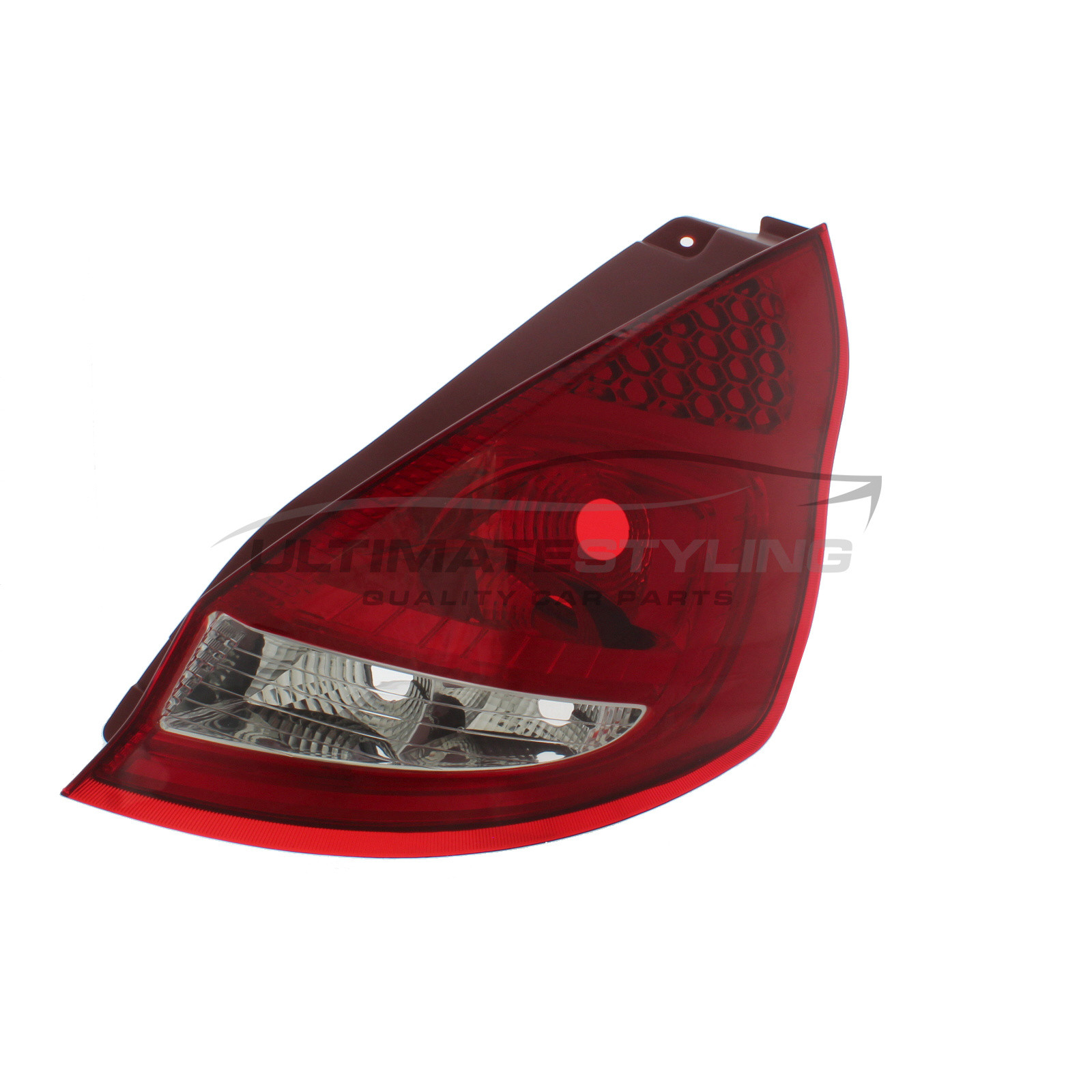 Ford Fiesta 2008-2013 Non-LED with Clear Indicator Rear Light / Tail Light Excluding Bulb Holder Drivers Side (RH)
