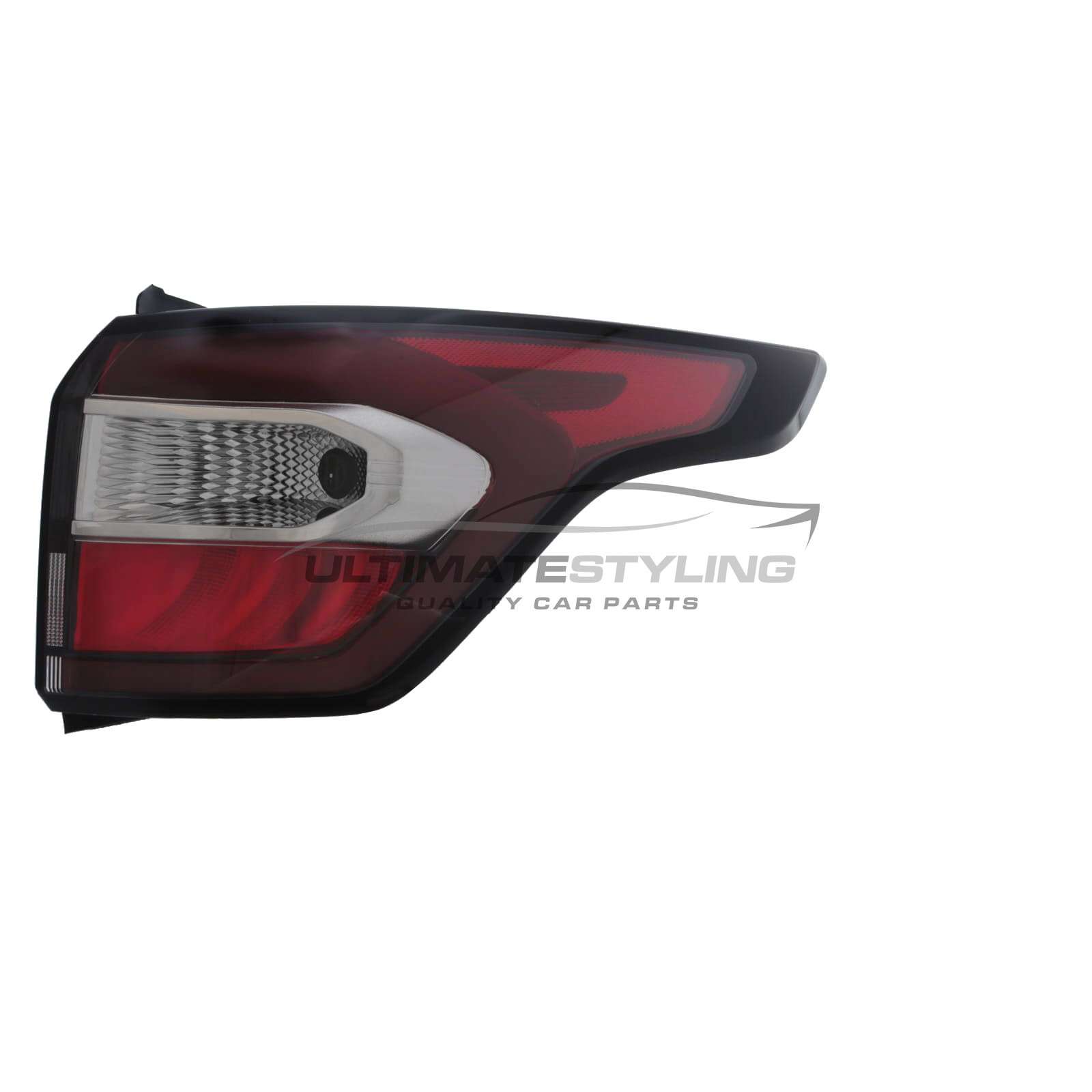 Ford Kuga 2016-2020 Rear Light / Tail Light - Outer (Wing) - LED Type - Dark Red With Clear Indicator - Drivers Side Right Hand
