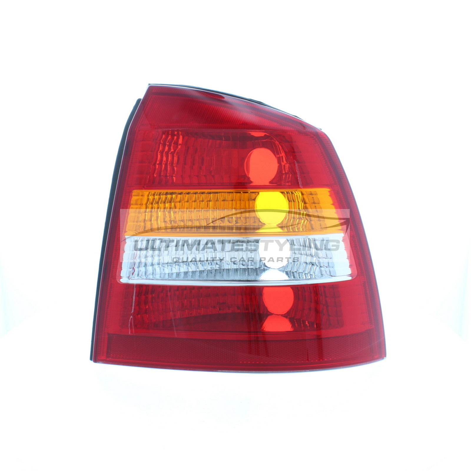 Vauxhall Astra 1998-2004 Non-LED with Amber Indicator Rear Light / Tail Light Excluding Bulb Holder Drivers Side (RH)