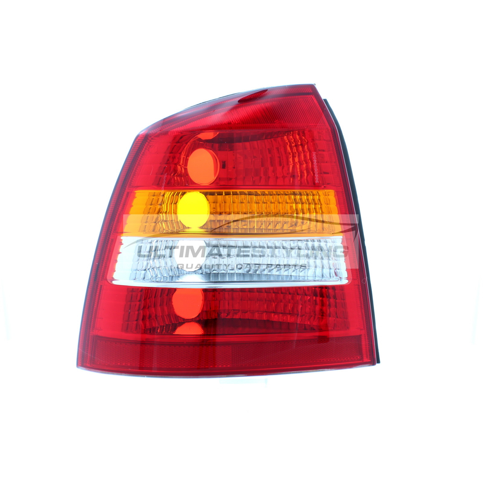 Vauxhall Astra 1998-2004 Non-LED with Amber Indicator Rear Light / Tail Light Excluding Bulb Holder Passenger Side (LH)