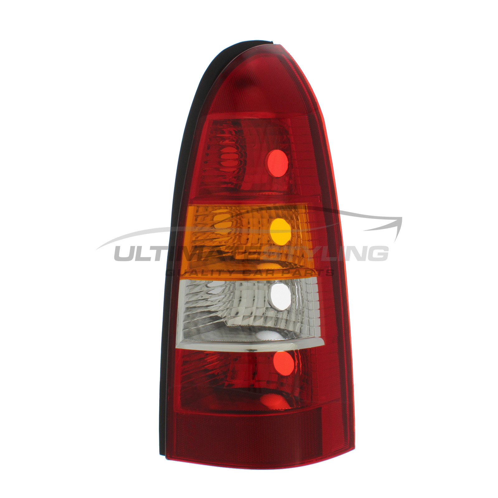 Vauxhall Astra 1998-2006 Non-LED with Amber Indicator Rear Light / Tail Light Excluding Bulb Holder Drivers Side (RH)