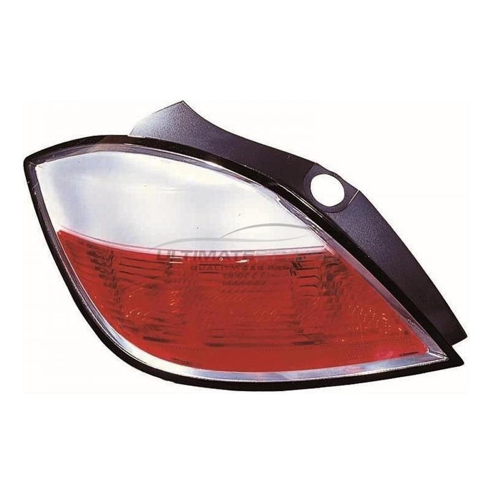 Vauxhall Astra 2004-2007 Non-LED with White Indicator Rear Light / Tail Light Excluding Bulb Holder Passenger Side (LH)