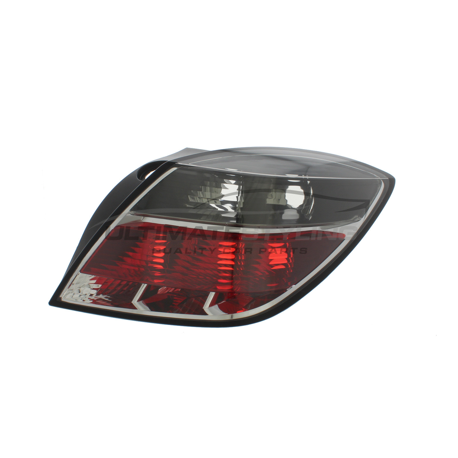 Vauxhall Astra 2004-2011 Non-LED with Smoked Indicator Rear Light / Tail Light Excluding Bulb Holder Drivers Side (RH)