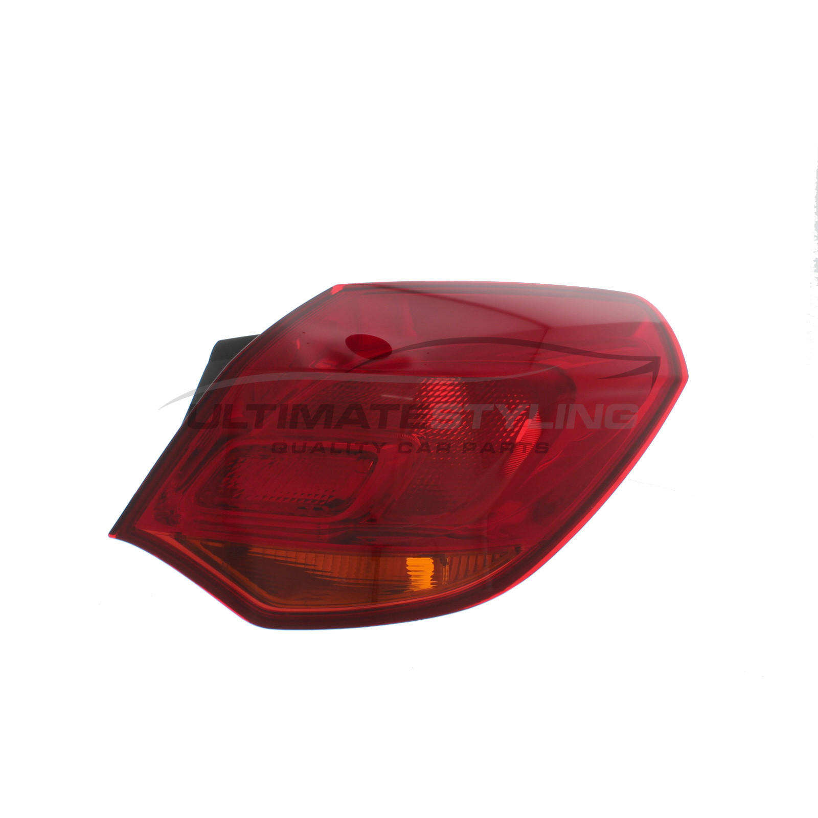 Vauxhall Astra 2009-2016 Non-LED Red Lens With Amber Indicator Outer (Wing) Rear Light / Tail Light Excluding Bulb Holder Drivers Side (RH)