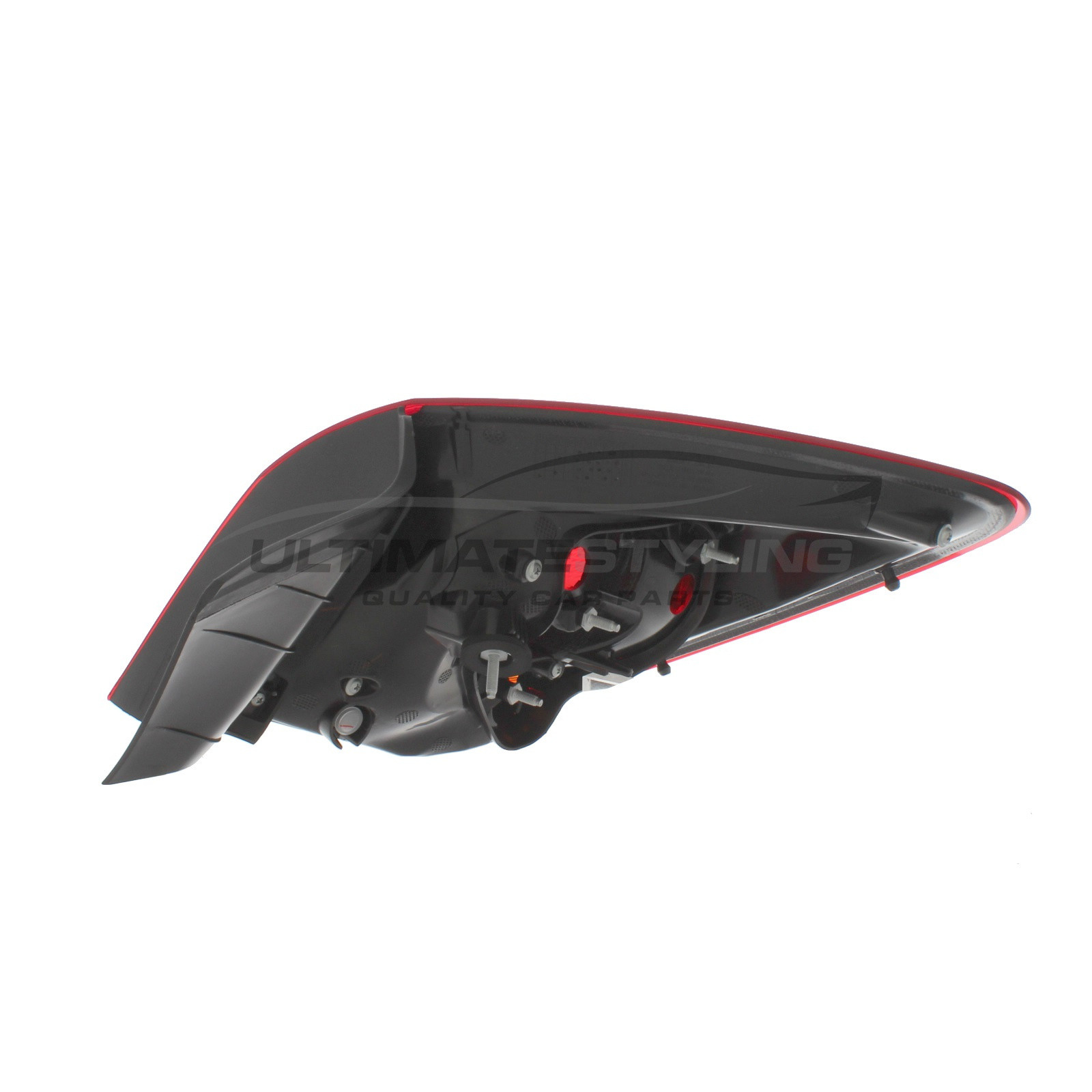 Vauxhall Astra 2009-2016 Non-LED Smoked & Red Lens With Amber Indicator Outer (Wing) Rear Light / Tail Light Excluding Bulb Holder Passenger Side (LH)
