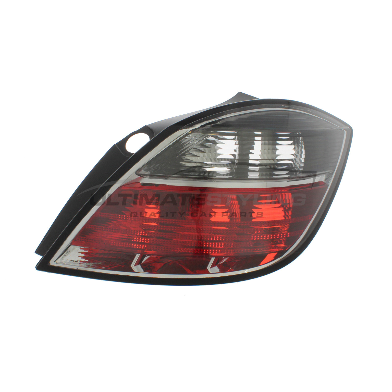 Vauxhall Astra 2007-2011 Non-LED with Smoked Indicator Rear Light / Tail Light Excluding Bulb Holder Drivers Side (RH)