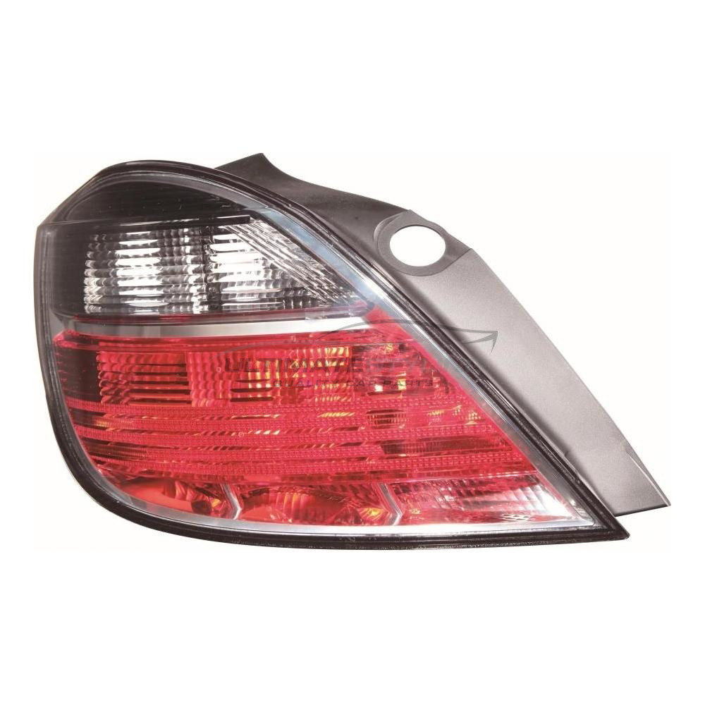 Vauxhall Astra 2007-2011 Non-LED with Smoked Indicator Rear Light / Tail Light Excluding Bulb Holder Passenger Side (LH)