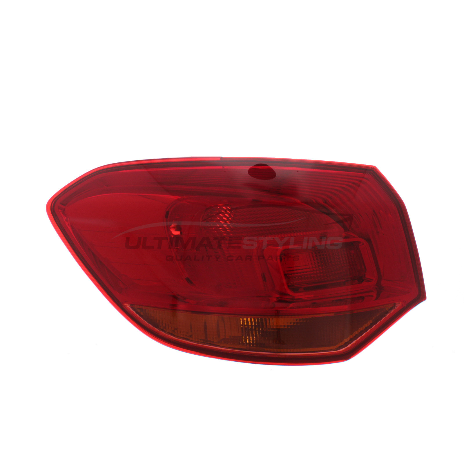 Vauxhall Astra 2010-2016 Non-LED Red Lens With Amber Indicator Outer (Wing) Rear Light / Tail Light Excluding Bulb Holder Passenger Side (LH)