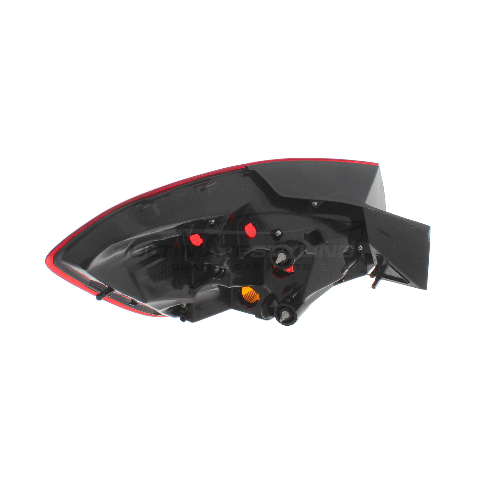 Vauxhall Astra 2010-2016 Non-LED Smoked & Red Lens With Amber Indicator Outer (Wing) Rear Light / Tail Light Excluding Bulb Holder Drivers Side (RH)