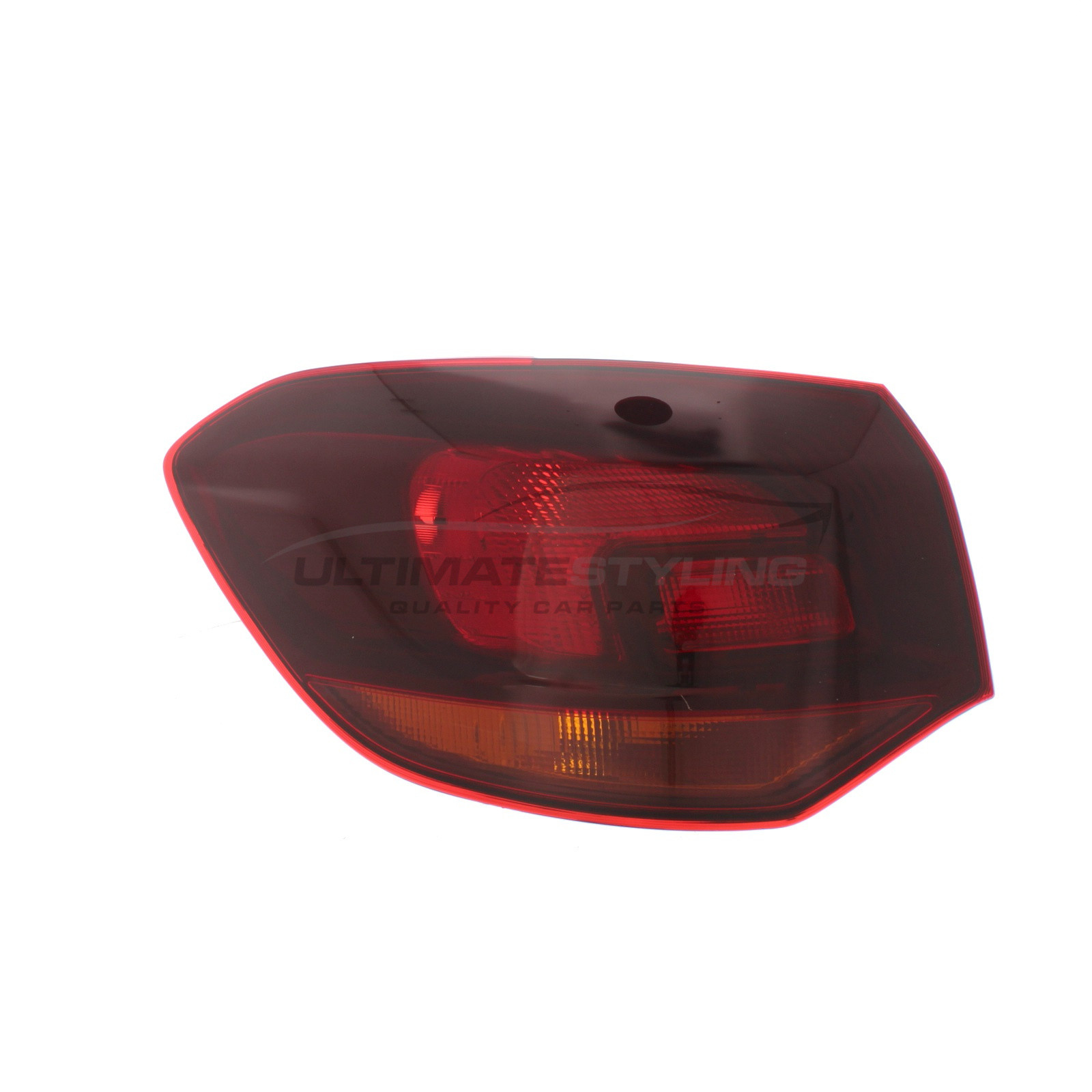 Vauxhall Astra 2010-2016 Non-LED Smoked & Red Lens With Amber Indicator Outer (Wing) Rear Light / Tail Light Excluding Bulb Holder Passenger Side (LH)