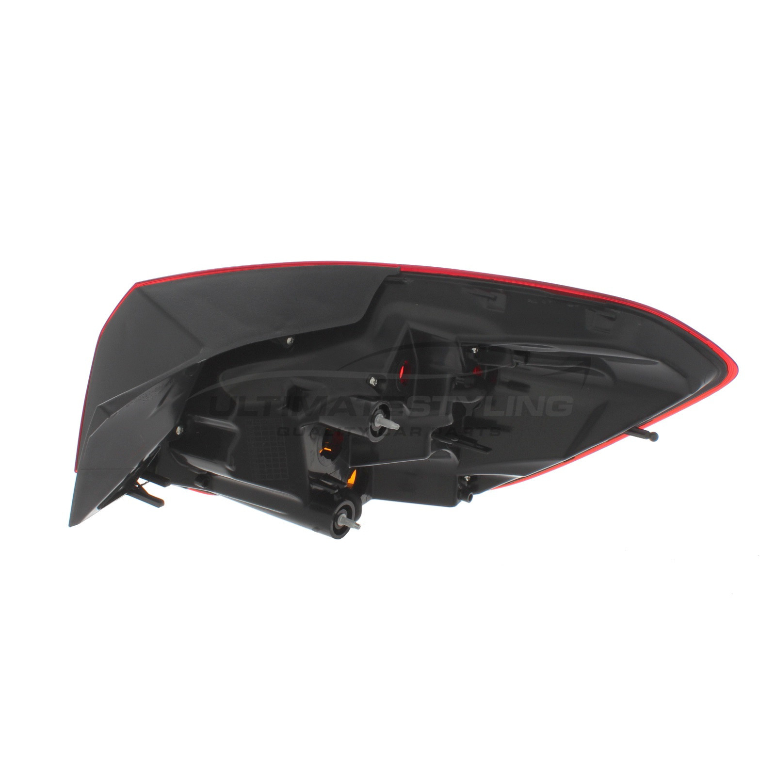 Vauxhall Astra 2010-2016 Non-LED Smoked & Red Lens With Amber Indicator Outer (Wing) Rear Light / Tail Light Excluding Bulb Holder Passenger Side (LH)