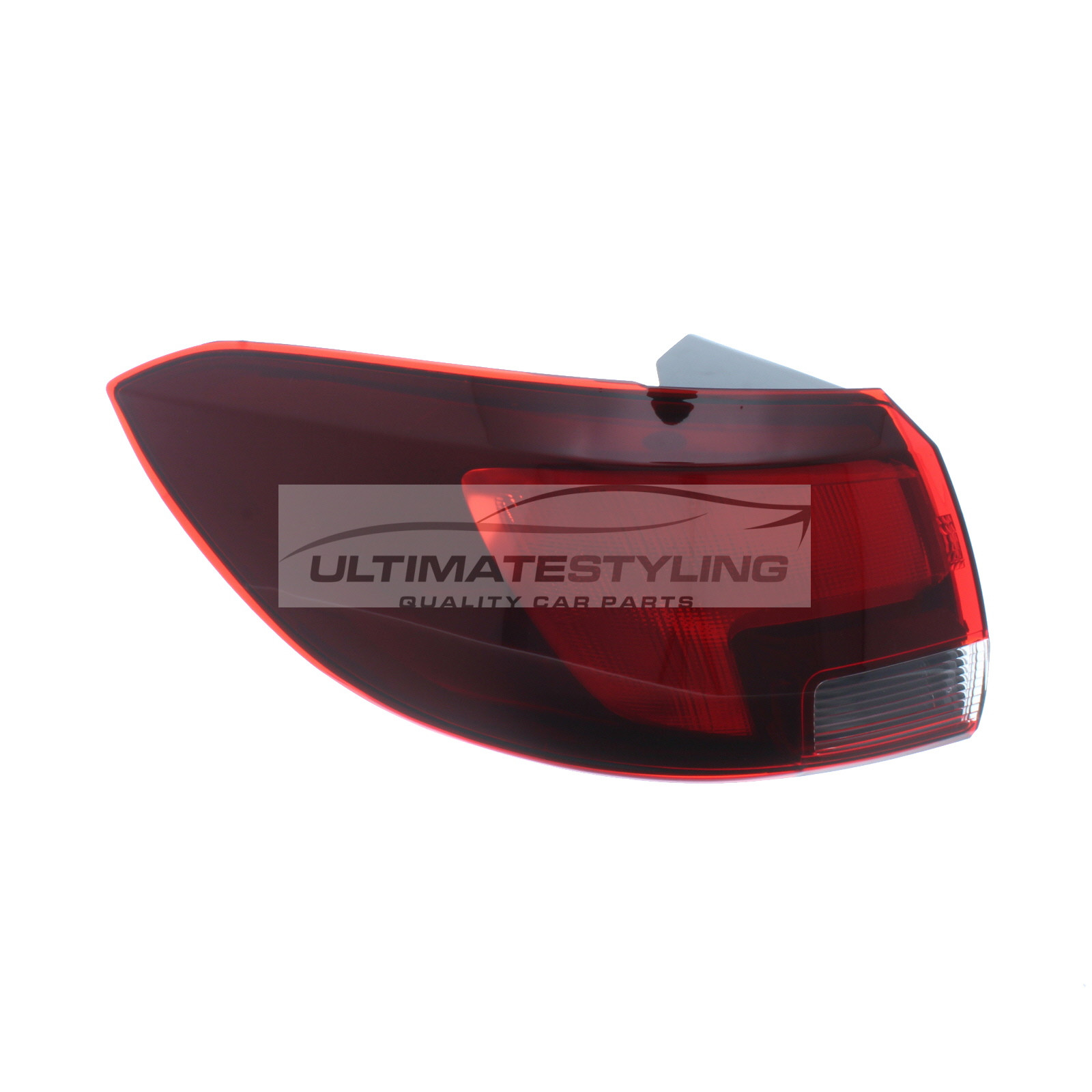 Vauxhall Astra 2015-> Non-LED with Smoked Indicator Outer (Wing) Rear Light / Tail Light Excluding Bulb Holder Passenger Side (LH)