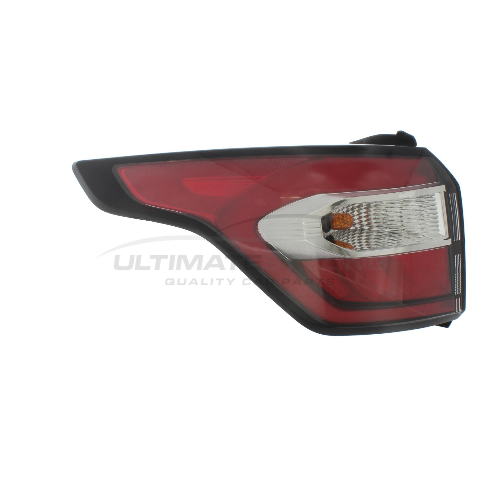 Ford Kuga 2016-2020 LED Red Lens With Clear Indicator Outer (Wing) Rear Light / Tail Light Including Bulb Holder Passenger Side (LH)