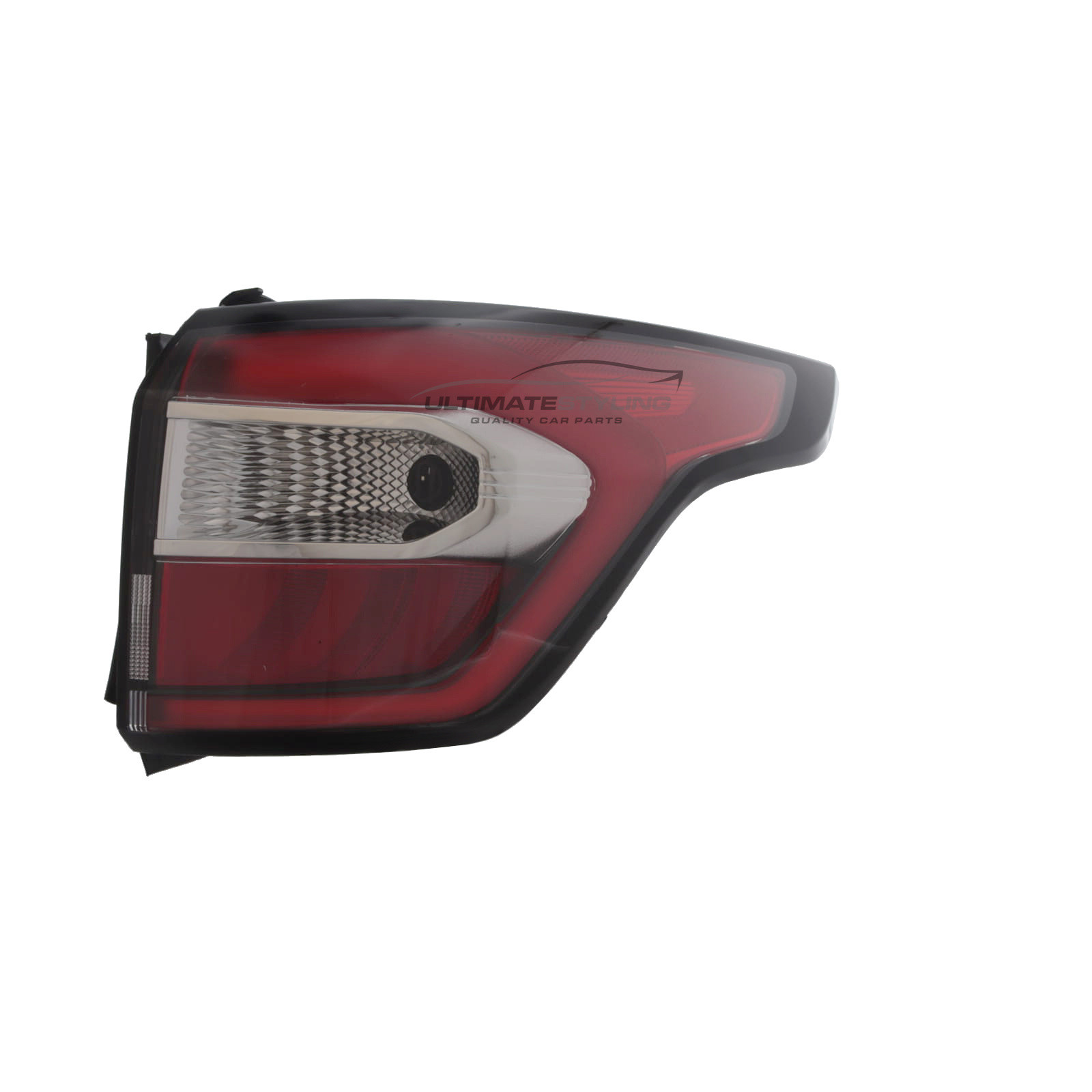 Ford Kuga 2016-2020 - Rear Light / Tail Light - Outer (Wing) - Red With Clear Indicator - LED Type - Excludes C Shaped Light Bar - Includes Bulbs & Holder - Drivers Side Right Hand