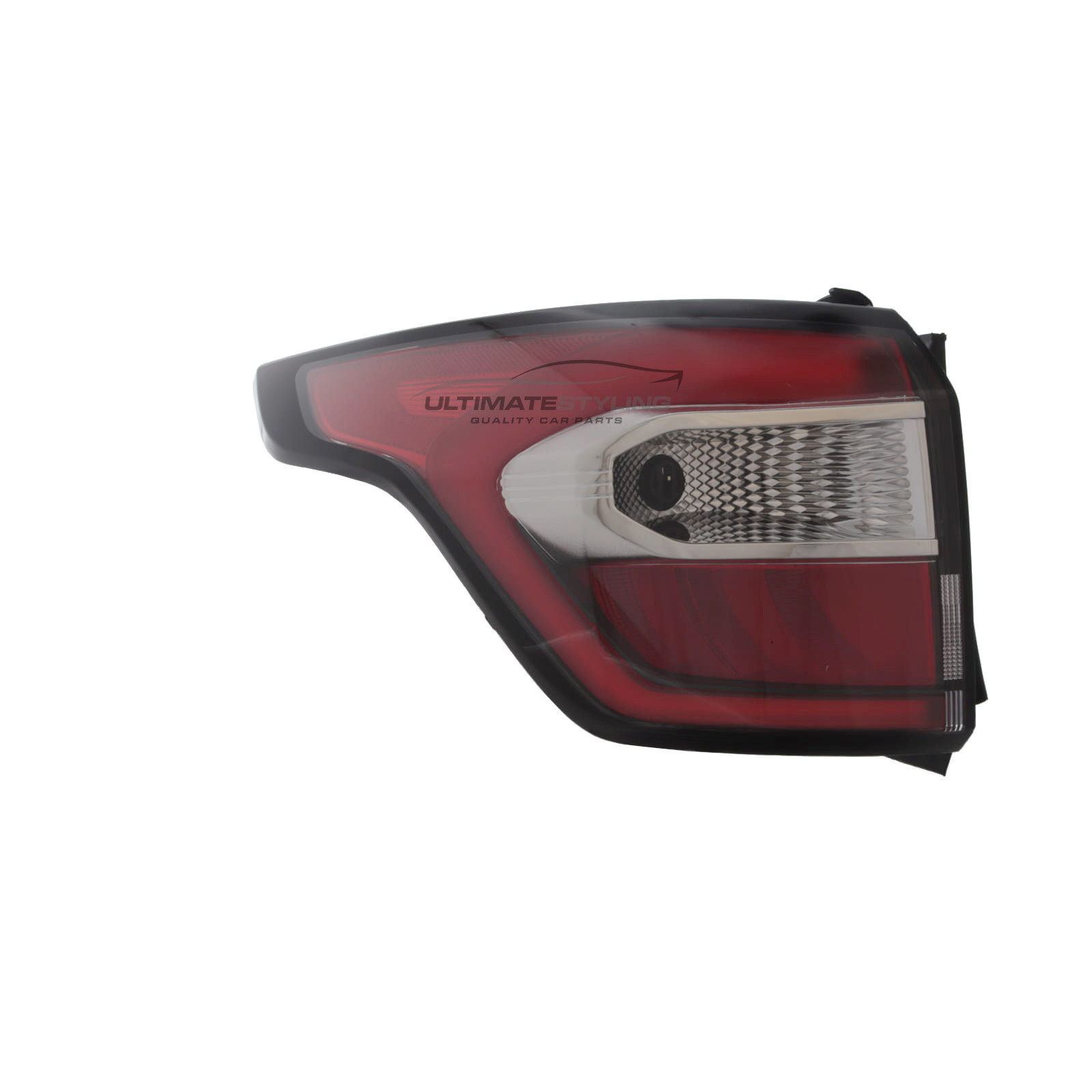 Ford Kuga 2016-2020 - Rear Light / Tail Light - Outer (Wing) - Red With Clear Indicator - LED Type - Excludes C Shaped Light Bar - Includes Bulbs & Holder - Passenger Side Left Hand