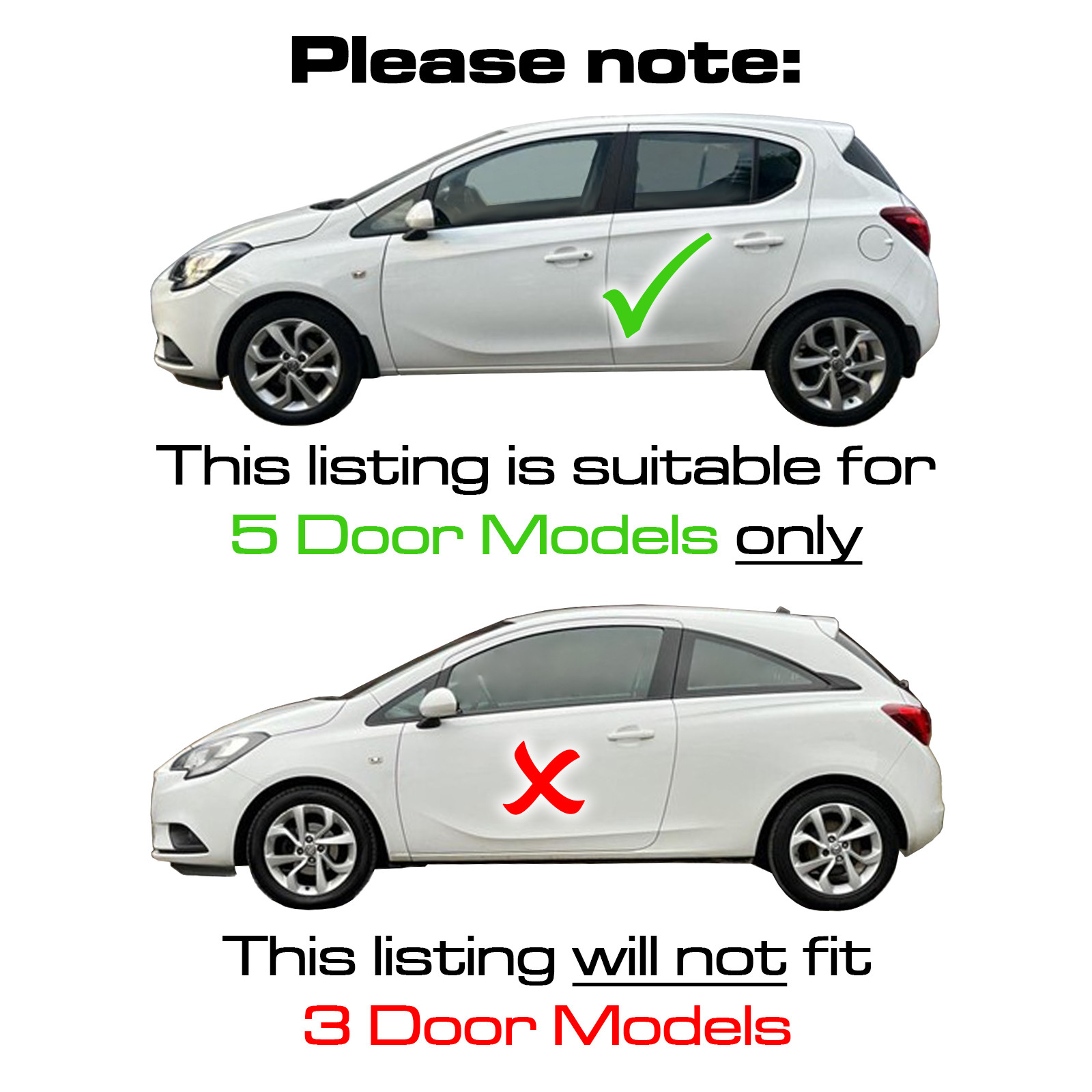 Vauxhall Corsa 2014-2020 Non-LED Rear Light / Tail Light Excluding Bulb Holder - 5 Door Models - Passenger Side (LH)