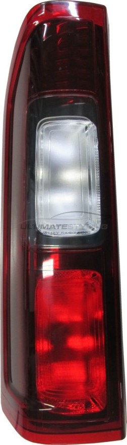 Fiat Talento 2016-> / Nissan NV300 2016-> / Renault Trafic 2014-> / Vauxhall Vivaro 2014-2019 Non-LED Rear Light / Tail Light Excluding Bulb Holder Passenger Side (LH)