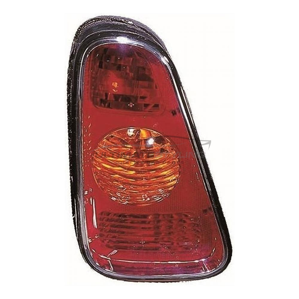 Mini MINI 2001-2004 Non-LED with Amber Indicator Rear Light / Tail Light Excluding Bulb Holder Passenger Side (LH)