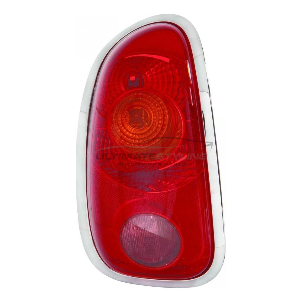 Mini MINI 2010-2018 Non-LED with Amber Indicator Rear Light / Tail Light Excluding Bulb Holder Passenger Side (LH)
