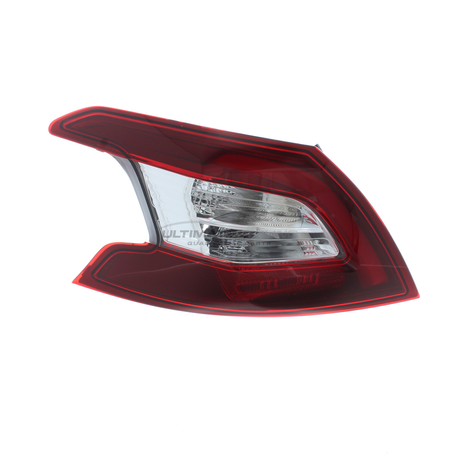 Peugeot 308 2013-2017 LED Red Lens With Clear Indicator Outer (Wing) Rear Light / Tail Light Excluding Bulb Holder Passenger Side (LH)
