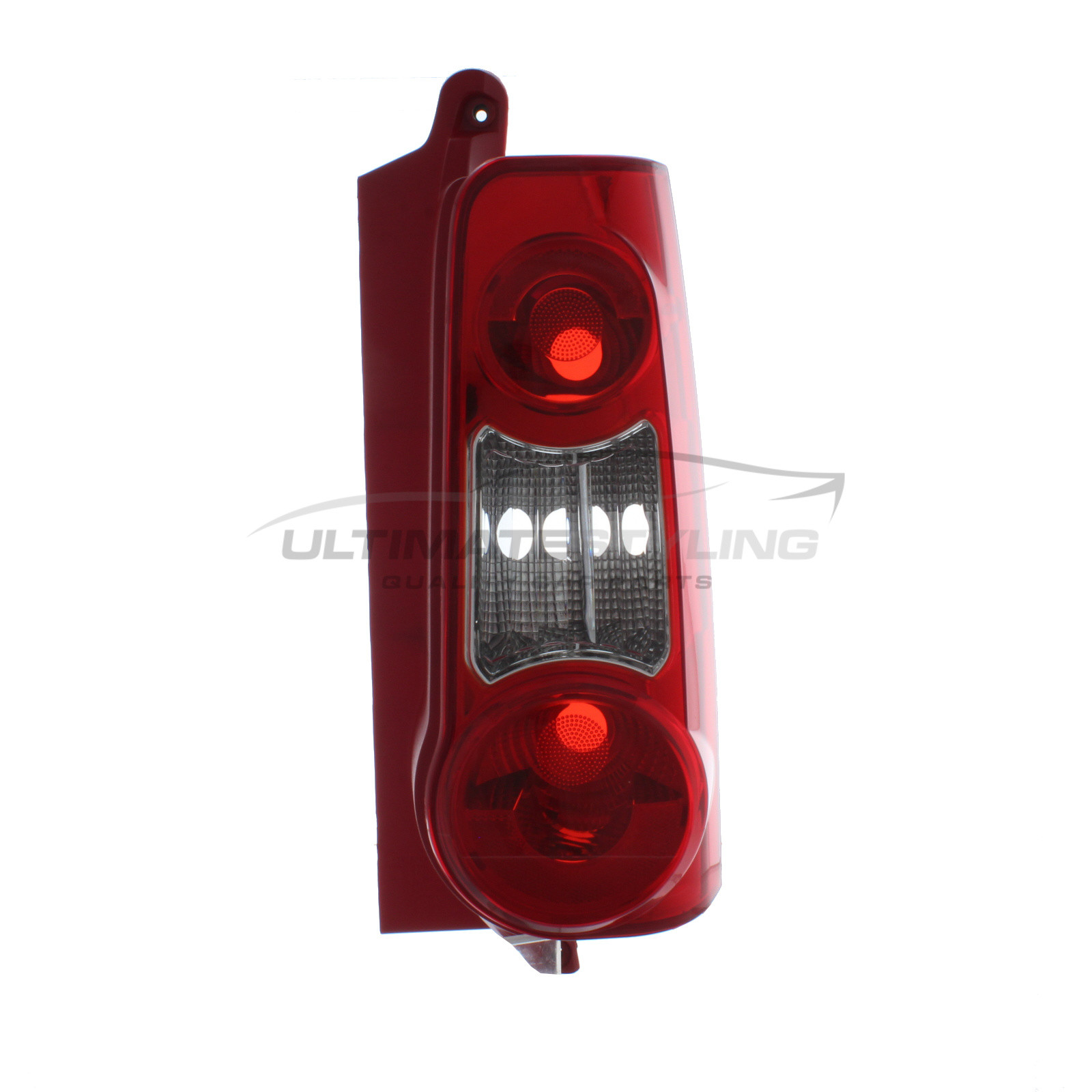 Citroen Berlingo 2008-2012 / Peugeot Partner 2008-2012 Non-LED Red Surround Rear Light / Tail Light Excluding Bulb Holder Drivers Side (RH)