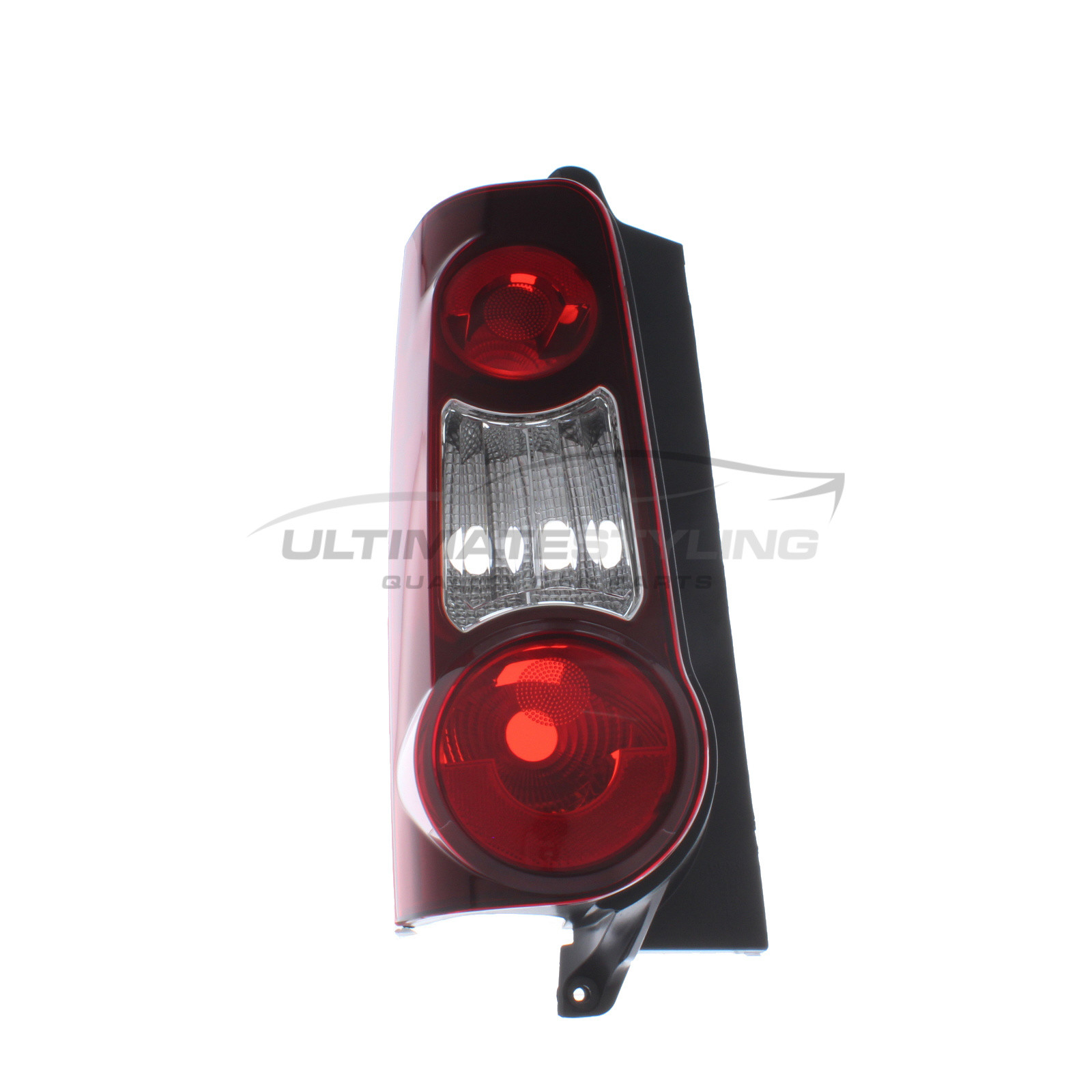 Citroen Berlingo 2012-2019 / Peugeot Partner 2012-2019 Non-LED Dark Red Surround Rear Light / Tail Light Excluding Bulb Holder Passenger Side (LH)
