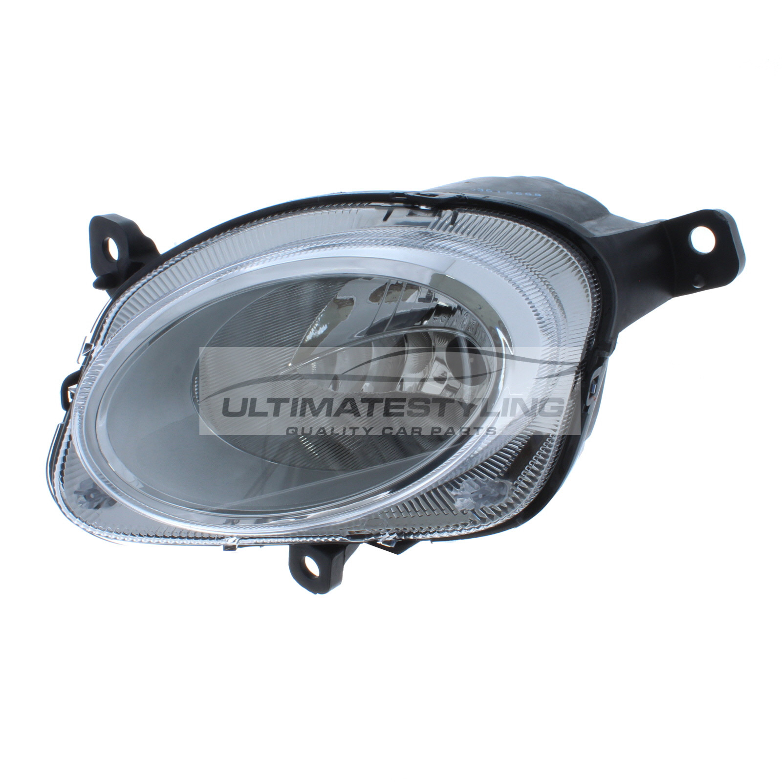 Fiat 500L 2013-2021  - Front Lower Headlight / Headlamp - High Beam Spot Lamp - Sidelight - Chrome Inner - Manual Adjustment - Passenger Side Left Hand