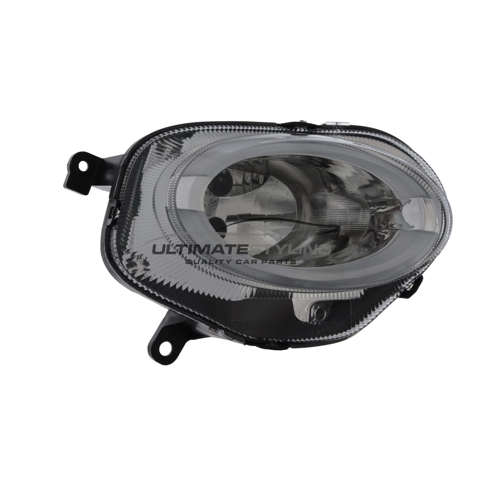Abarth 595 2016-2025 / Abarth 695 2016-2019 - Front Spot Lamp / Headlight - Hight Beam & LED Daytime Running Lamp - Chrome Inner - Manual Adjustment - Includes Cornering Lamp - Drivers Side Right Hand