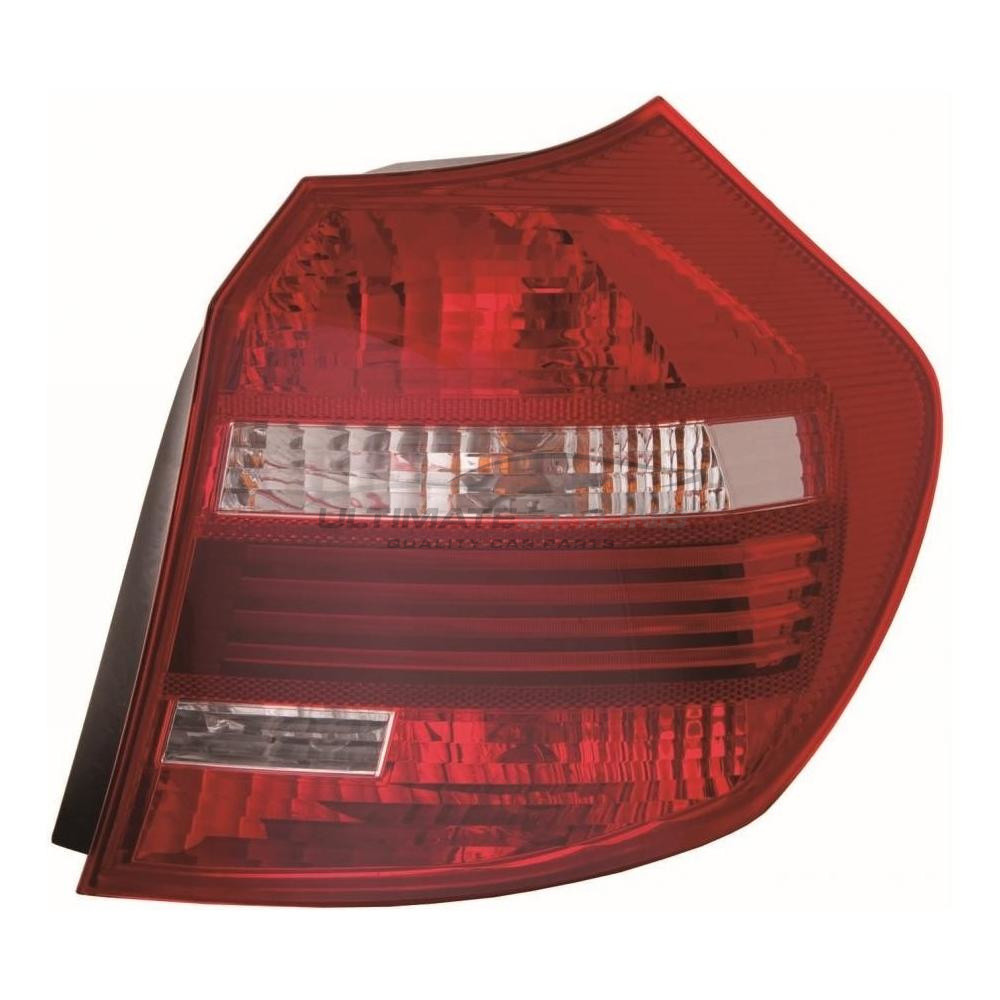 BMW 1 Series 2007-2012 LED Red Lens With Clear Indicator Rear Light / Tail Light Excluding Bulb Holder Drivers Side (RH)