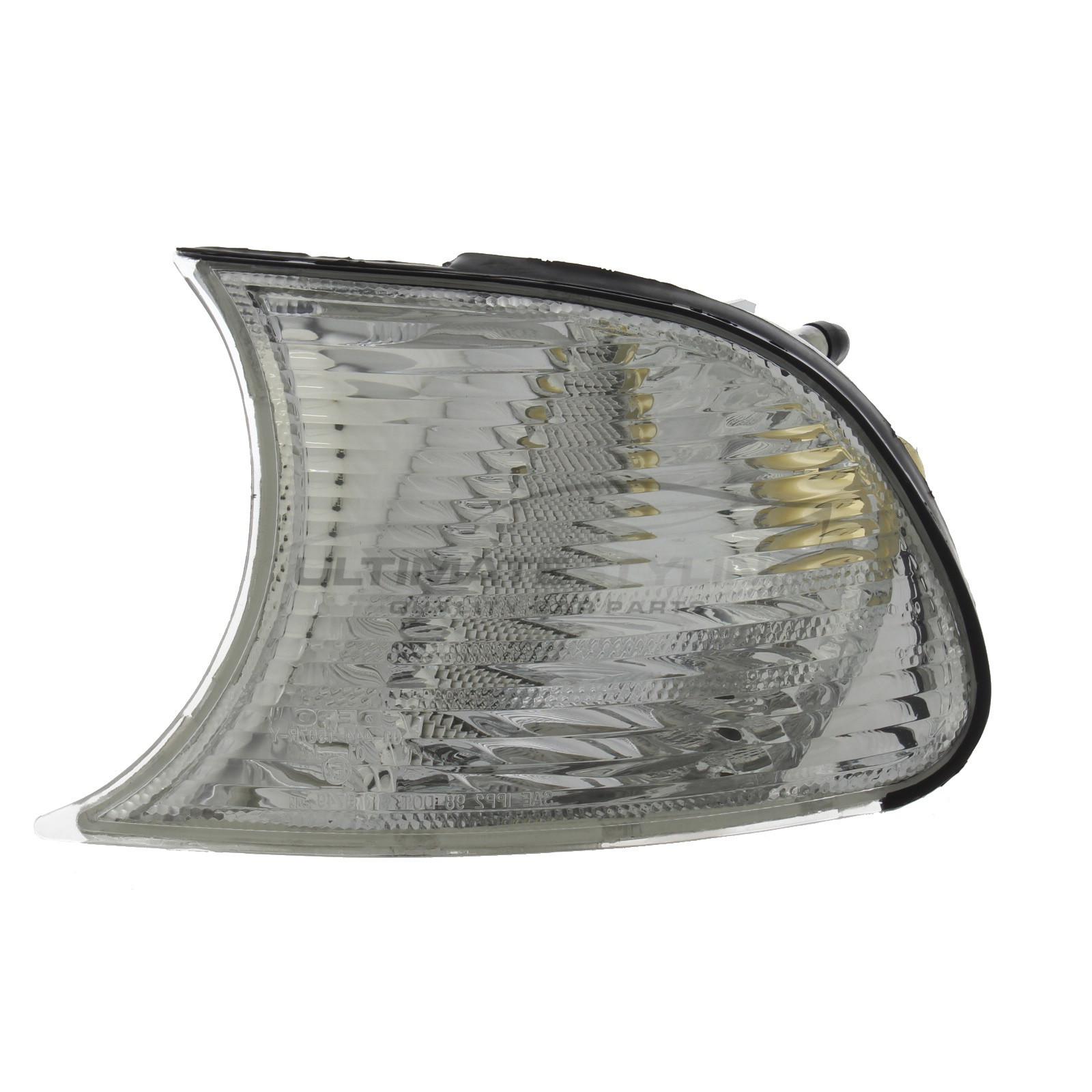 BMW 3 Series 1998-2001 Clear Front Indicator Clip In Type Includes Bulb Holder - Passenger Side (LH)