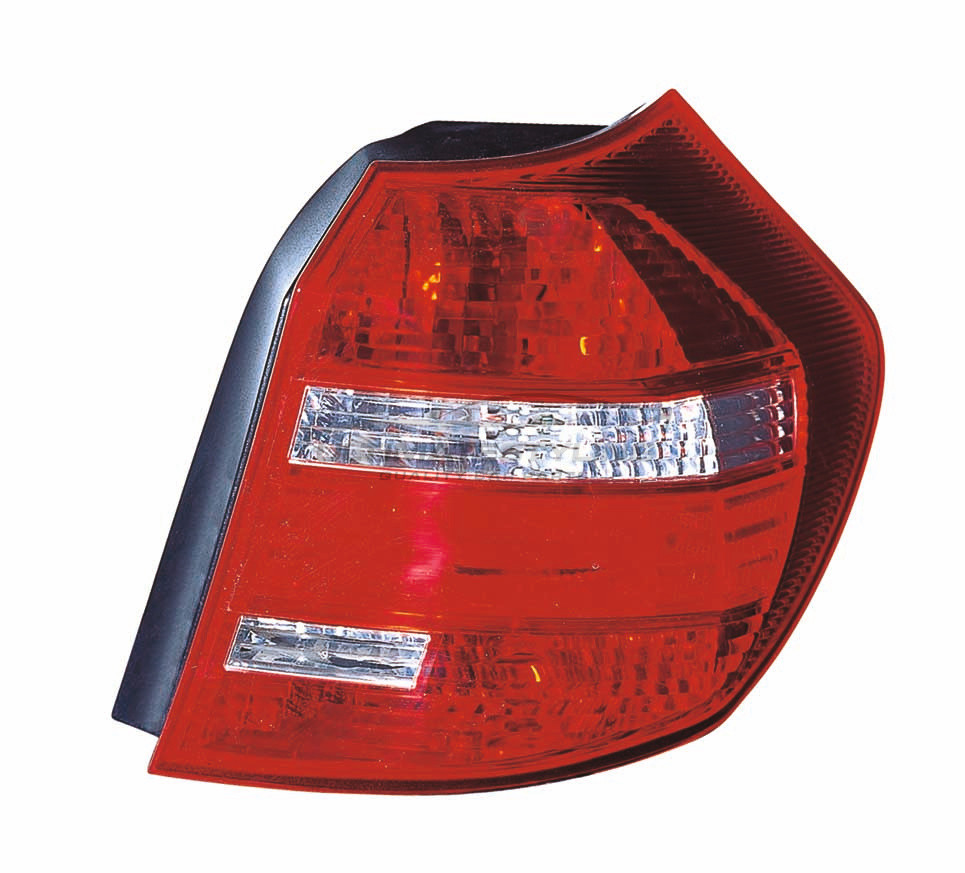 BMW 1 Series 2007-2012 - Rear Light / Tail Lamp - Dark Red With Smoked Indicator - Non-LED Type - Drivers Side Right Hand