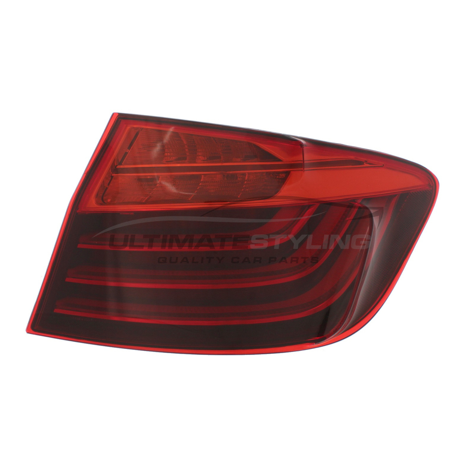 BMW 5 Series 2013-2017 LED Red Lens Outer (Wing) Rear Light / Tail Light Including Bulb Holder Drivers Side (RH)