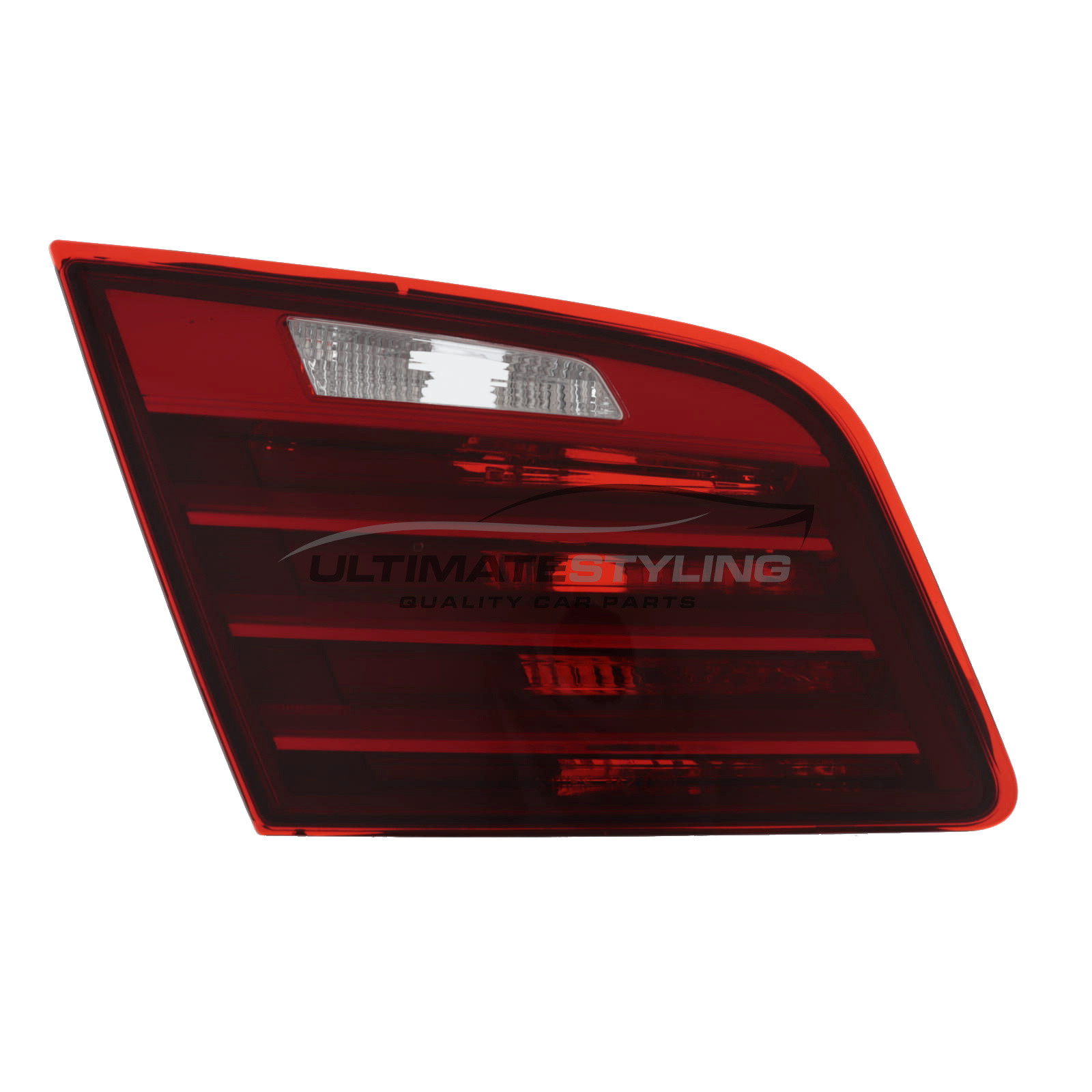 BMW 5 Series 2013-2017 LED Red & Clear Lens Inner (Boot) Rear Light / Tail Light Excluding Bulb Holder Passenger Side (LH)