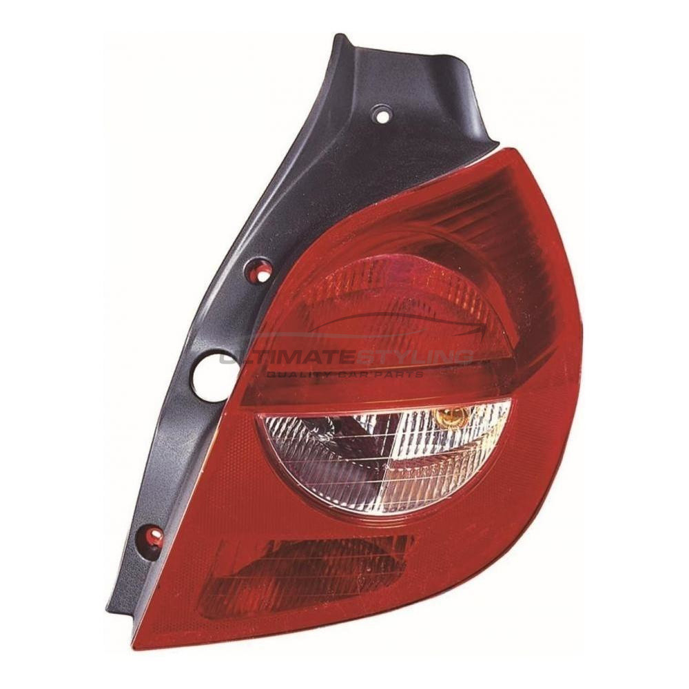 Renault Clio 2005-2009 Non-LED Rear Light / Tail Light Excluding Bulb Holder Drivers Side (RH)
