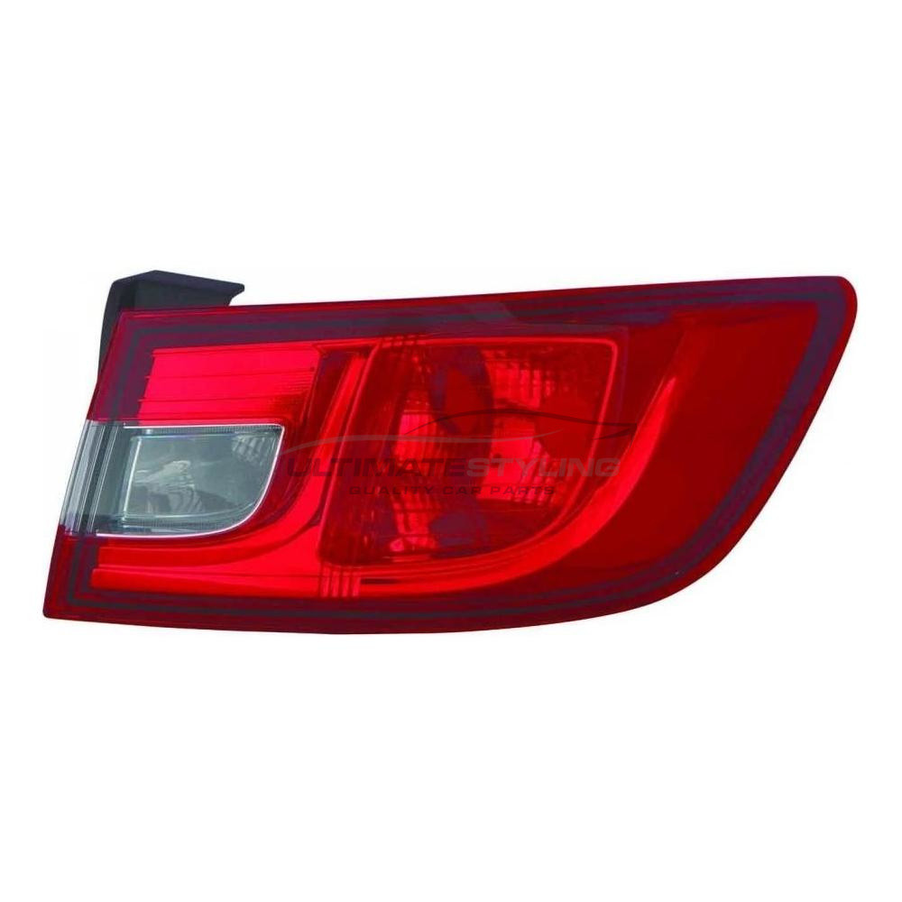 Renault Clio 2012-2016 Non-LED Outer (Wing) Rear Light / Tail Light Excluding Bulb Holder Drivers Side (RH)