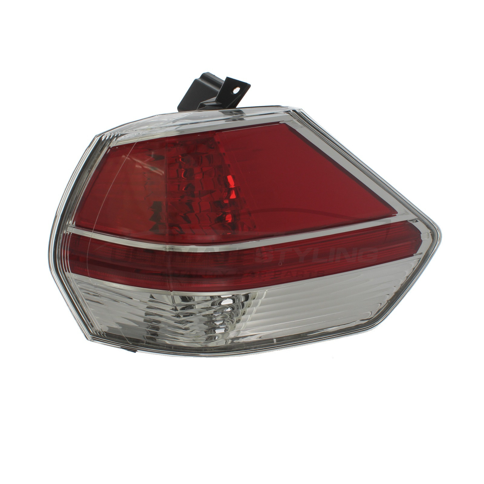 Nissan X-Trail 2014-2017 Non-LED with Clear Indicator Outer (Wing) Rear Light / Tail Light Excluding Bulb Holder Drivers Side (RH)